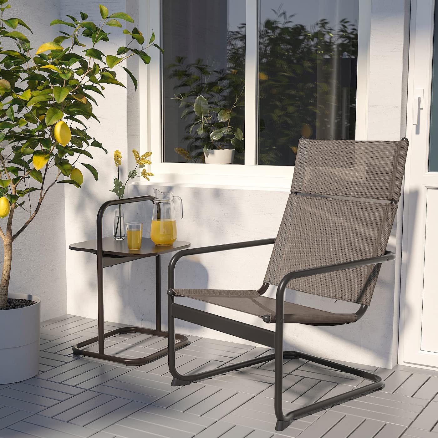 IKEA Husaro Outdoor Armchair Dark Gray 004.107.47 - Patio, Garden, and Balcony Furniture for Relaxing
