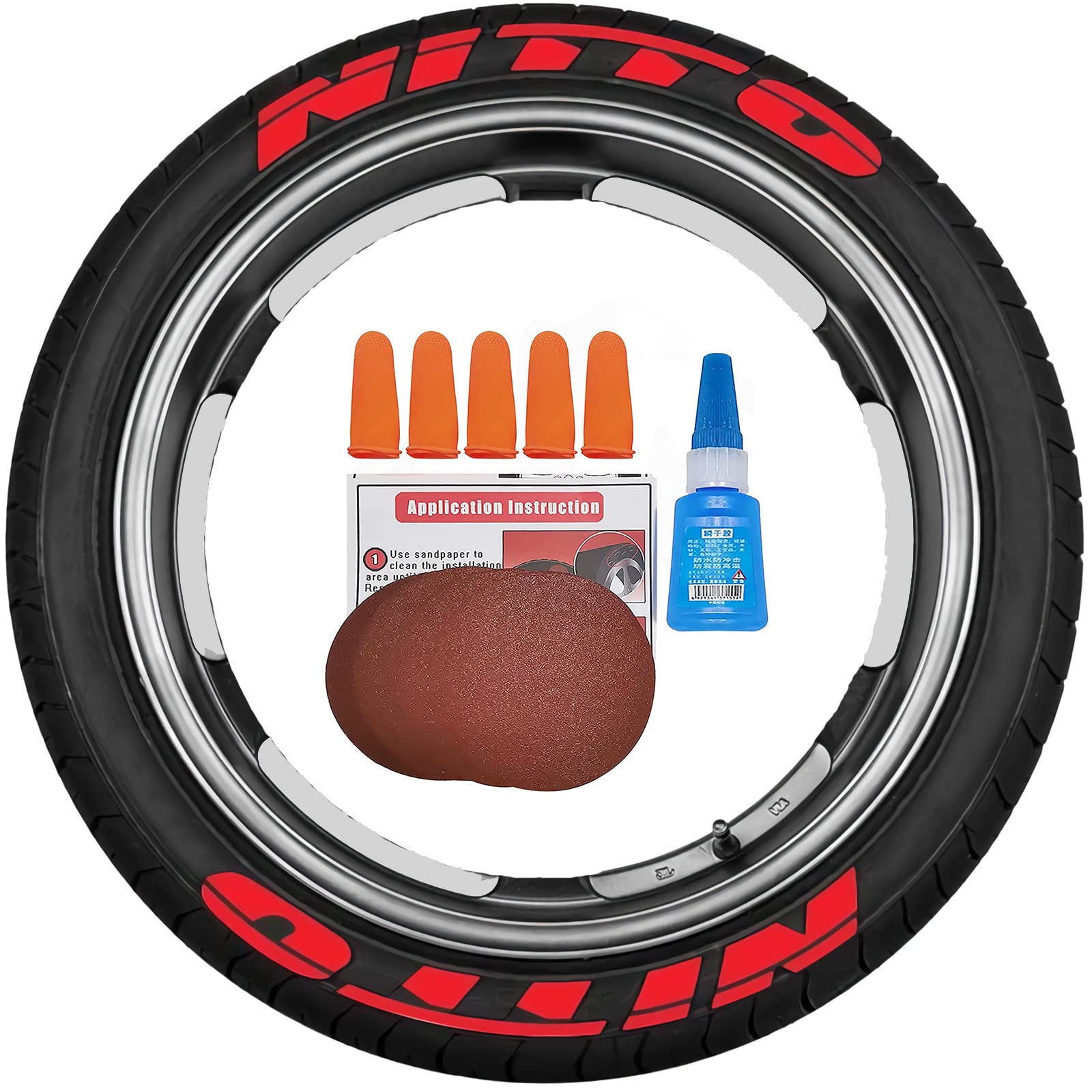 8 Sets Universal Car Tire Lettering Stickers - DIY Permanent Wheel Decals Kit for Auto Styling & Customization - Perfect for Cars, Trucks, SUVs & Off-Road Vehicles