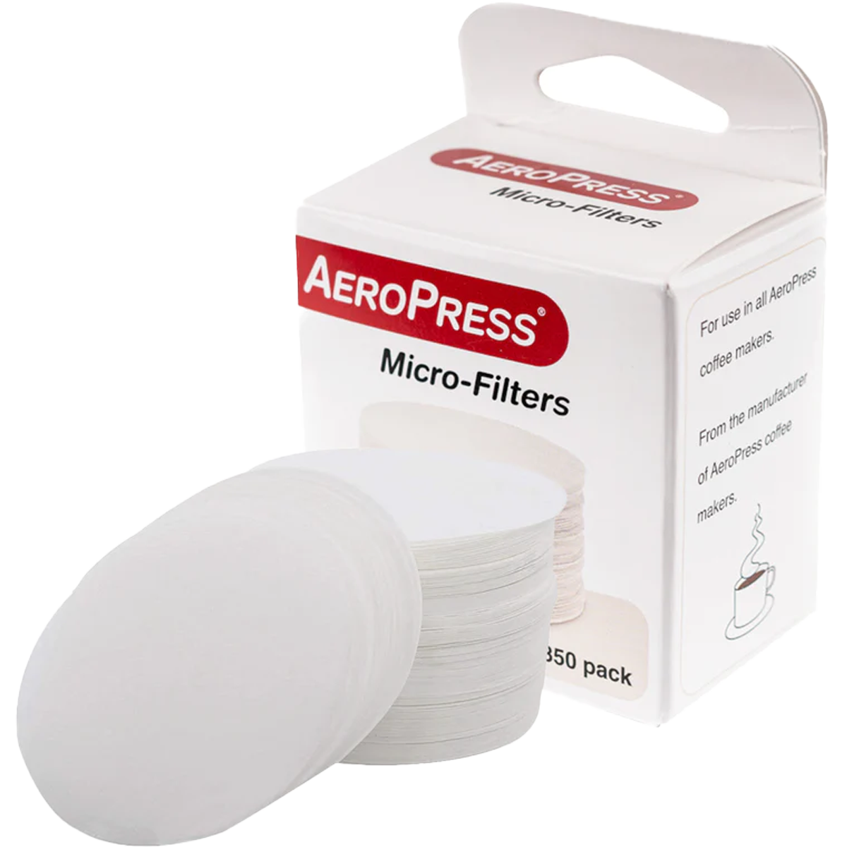 AeroPress Micro Coffee Filter - 350 Ultra-Fine Stainless Steel Mesh for Espresso & French Press - Perfect for Travel, Camping & Home Brewing