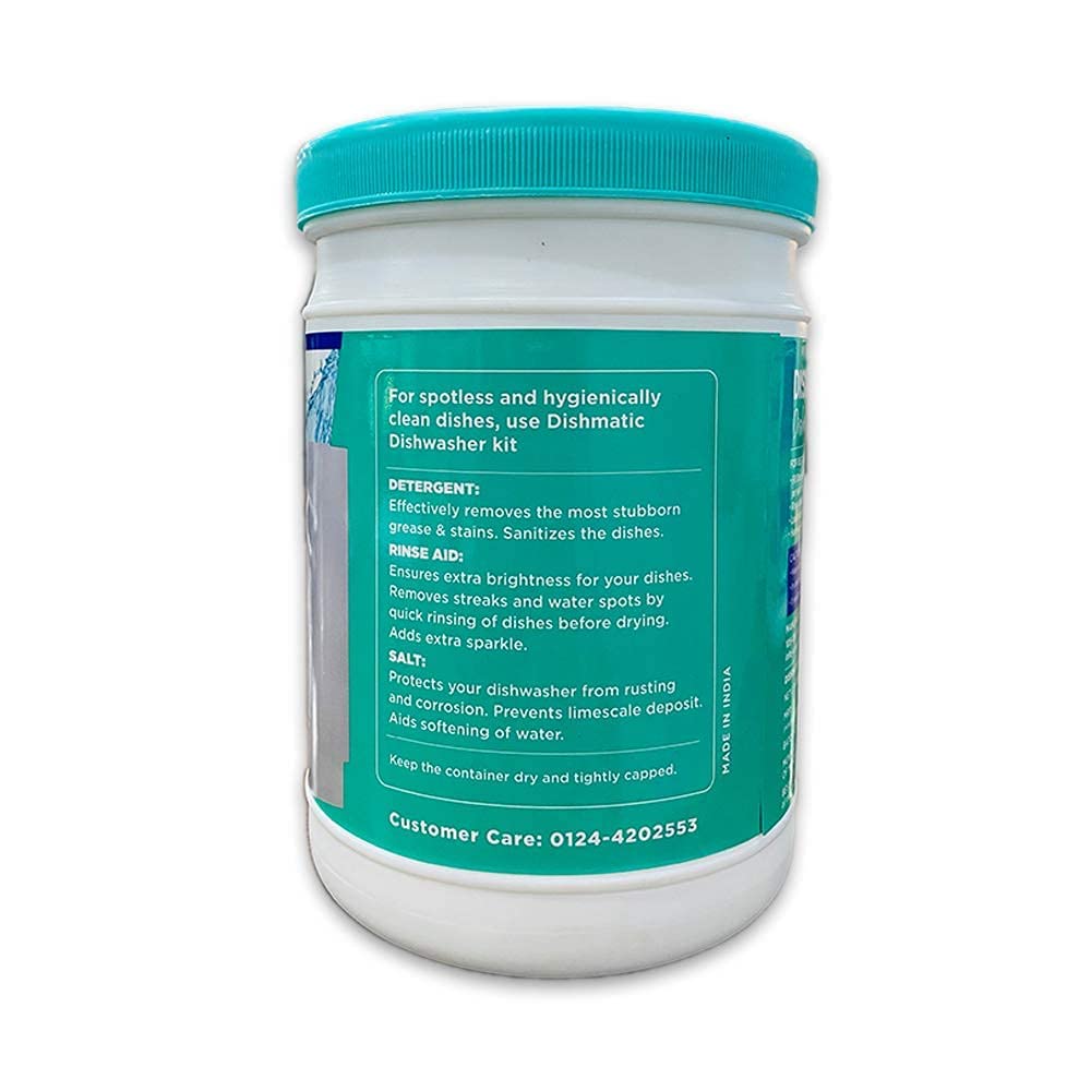 DISHMATIC Dishwasher Detergent Powder (1 kg) - Powerful Automatic Cleaner for Spot-Free & Sparkling Dishes | Compatible with All Dishwasher Machines | Ideal for Daily Use, Parties & Large Families
