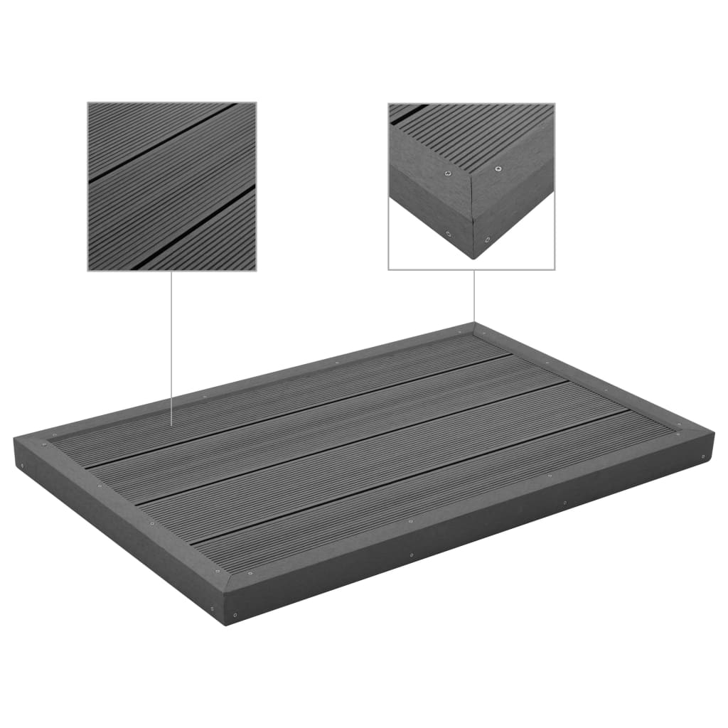 Premium WPC Solar Shower Pool Ladder Floor Element - Durable & Weather-Resistant Decking for Outdoor Swimming Pools, Spas & Beach Showers | Perfect for Backyard, Garden & Poolside Use