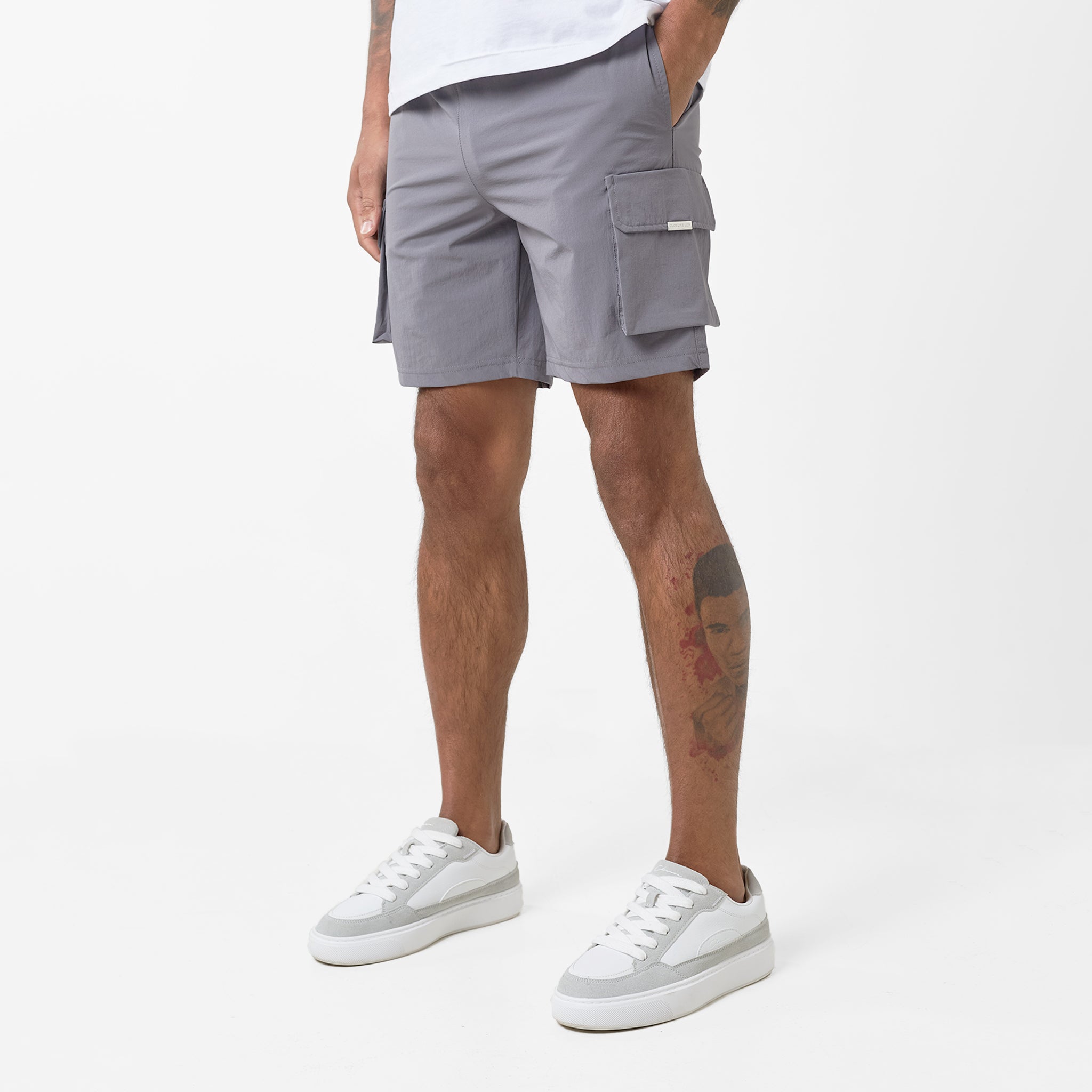 Premium Tech Cargo Shorts for Men - Comfortable & Durable Workout & Travel Pants with Multiple Pockets | Charcoal Grey | Perfect for Gym, Hiking, Outdoor Adventures & Casual Wear