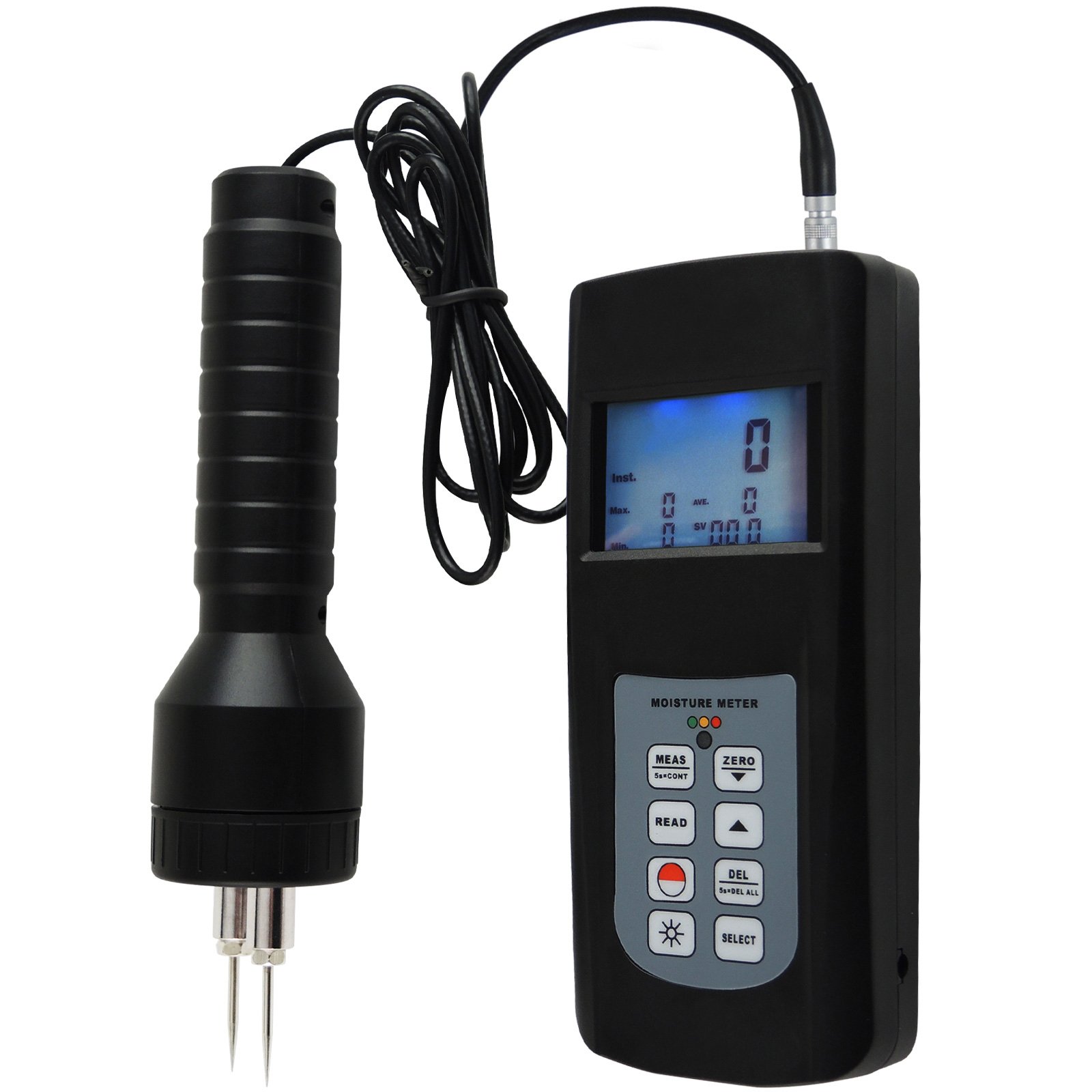 Digital Wood Moisture Meter with Pin-Type Sensor & LED Display - 80% Range for Lumber, Cotton, Paper Testing - Perfect for Carpenters, Woodworkers & DIY Home Projects