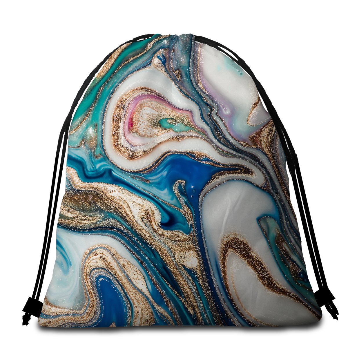 Premium Copacabana Beach Towel with Backpack - Quick Dry, Lightweight & Stylish for Beach, Pool, Travel & Outdoor Adventures