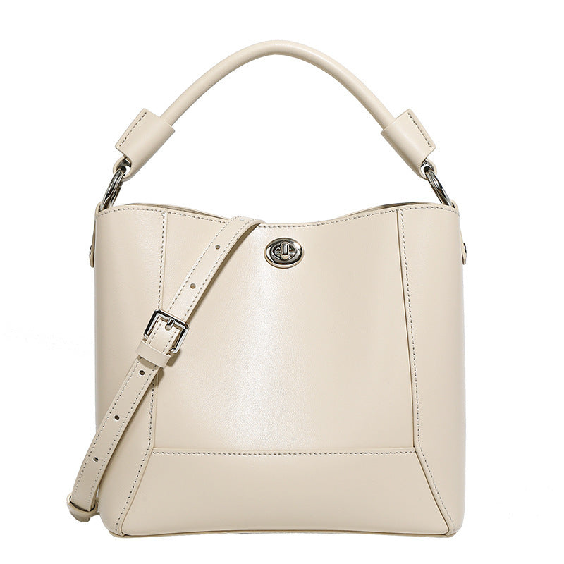 Genuine Leather Women's Shoulder Tote Bag - Crossbody Purse & Bucket Handbag for Work, Travel & Everyday Use | Durable & Stylish