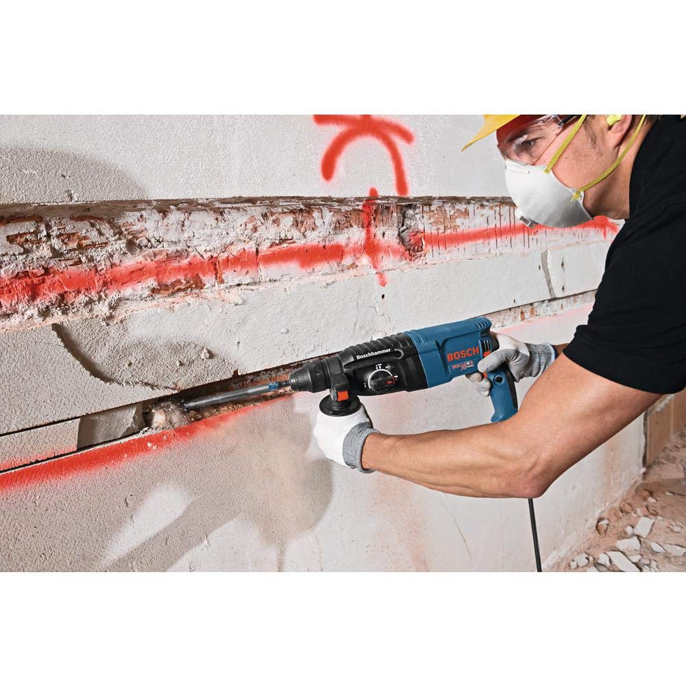 Bosch GBH2-26 1-Inch SDS-Plus Bulldog Xtreme Rotary Hammer Drill - Powerful Concrete Drilling for Construction, Demolition & Masonry Work