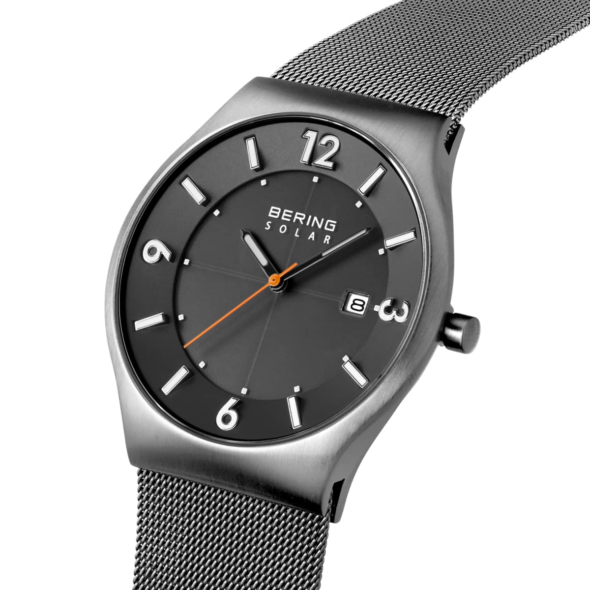 BERING Men's Solar Watch - Stainless Steel Case, Sapphire Crystal, Solar-Powered Movement for Men | Perfect for Business, Casual, and Outdoor Activities
