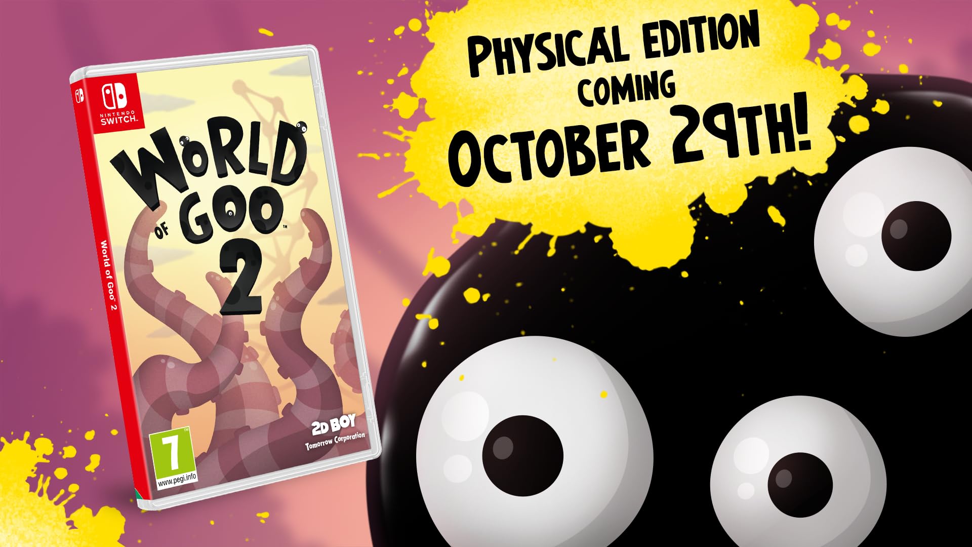 World of Goo 2 for Nintendo Switch - Physics Puzzle Game | Family Fun & Brain Teaser for All Ages | Perfect for Home Entertainment & Travel Gaming