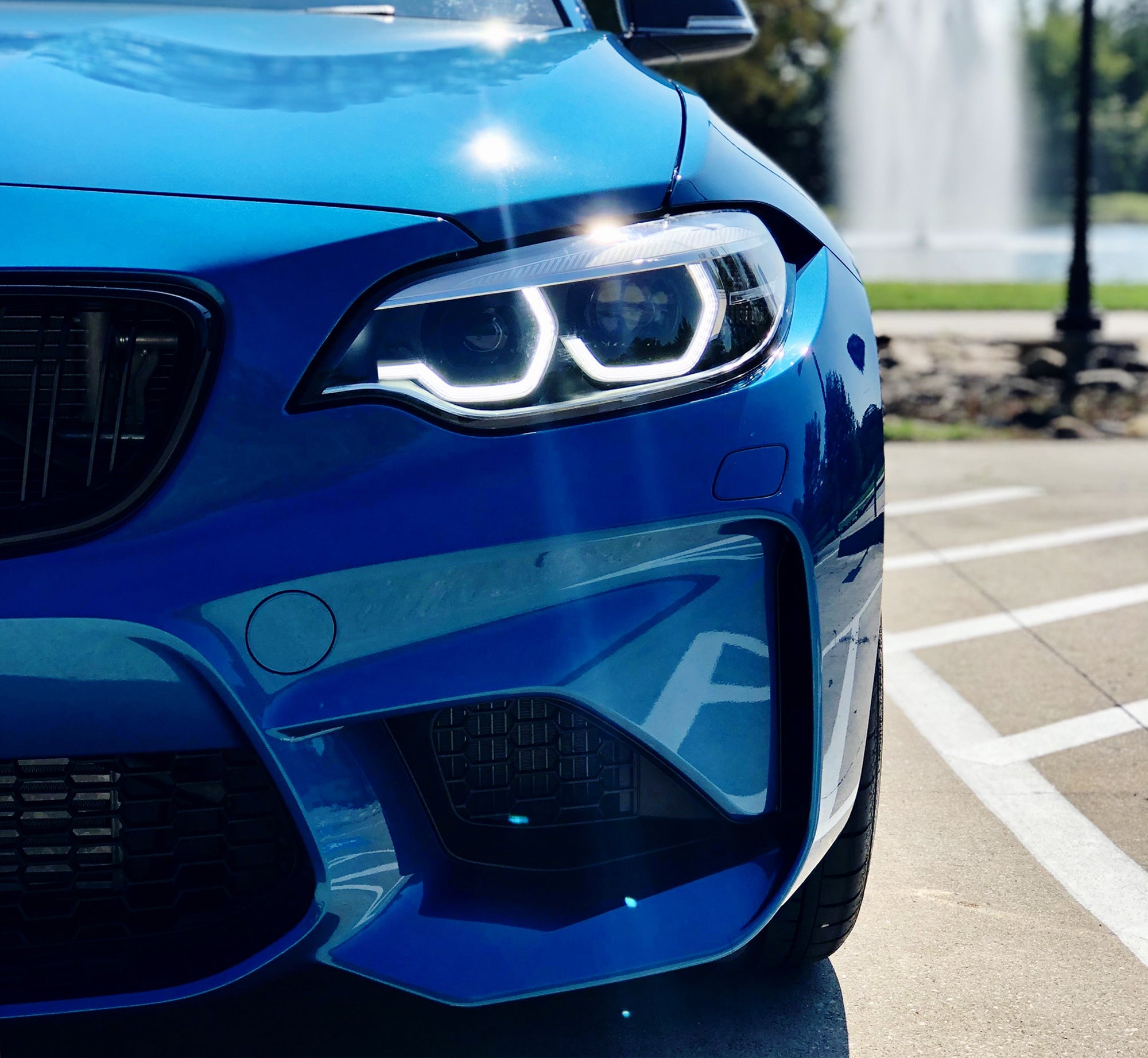 4-Piece M Style Acrylic LED Headlight Halo Rings for BMW 4 Series - Compatible with OEM LED/Xenon Headlights - Upgrade Your Night Driving & Customize Your BMW's Look