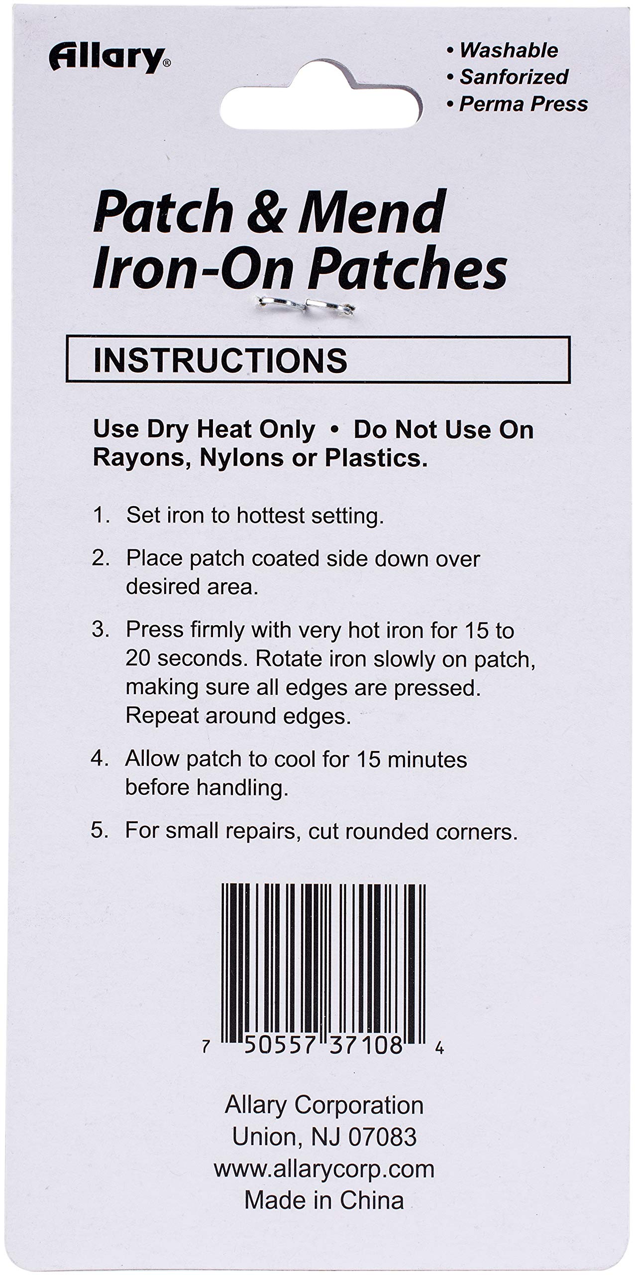 ALLARY CORPORATION Fade Denim Iron On Patch - DIY Distressed Jeans Repair & Customization for Jackets, Bags & Denim Clothing