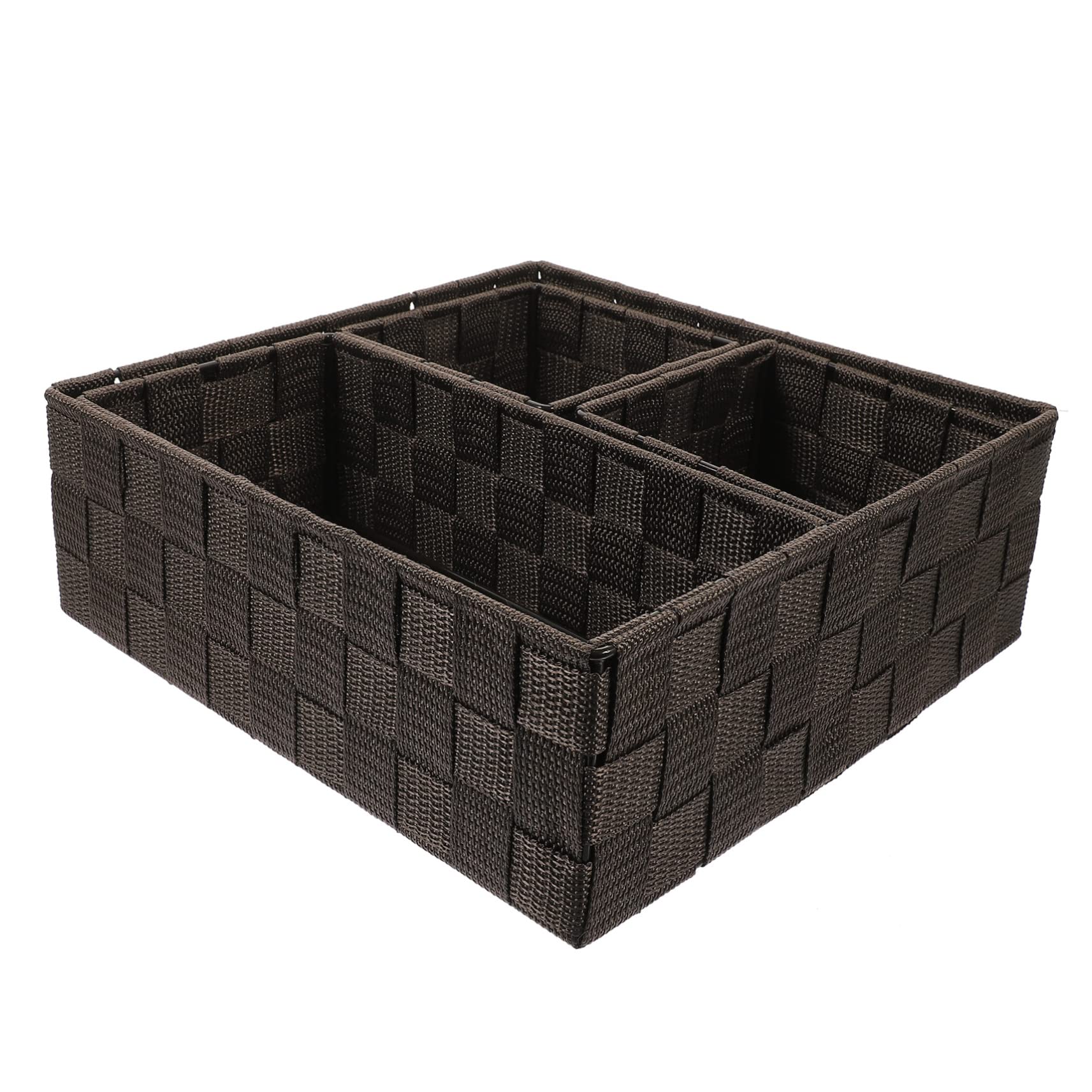 Zerodeko 4-Piece Desk Organizer Set - Storage Cubes for Home Office, School & Workspace - Perfect for Organizing Stationery, Books & Office Supplies