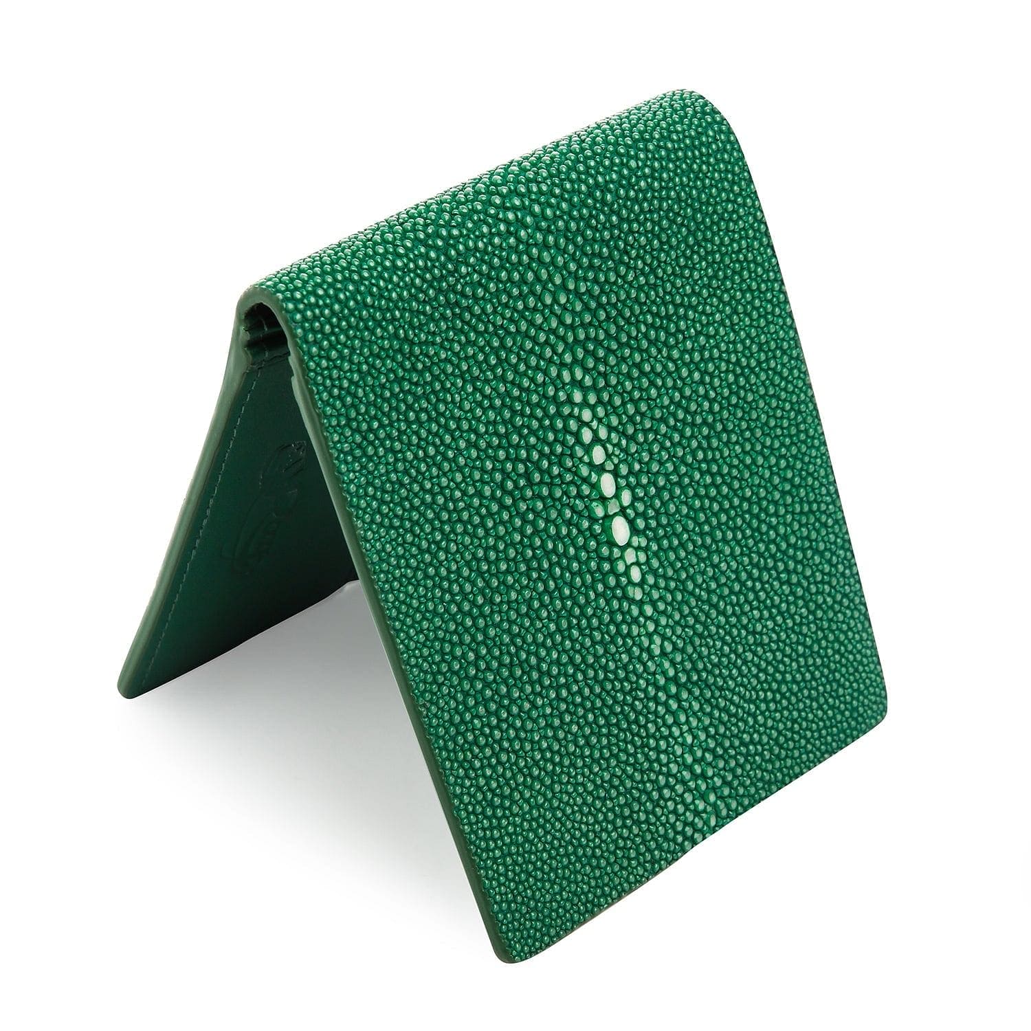 Genuine Green Stingray Leather Wallet for Men - Exotic Polished Skin Luxury Bifold - Perfect for Gifts, Travel & Everyday Use