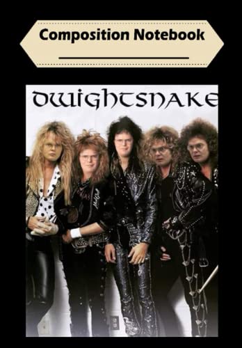 Whitesnake Themed Composition Notebook - 6 x 9 Inch Lined Journal with 100 Pages | Perfect for School, Note Taking & Creative Writing