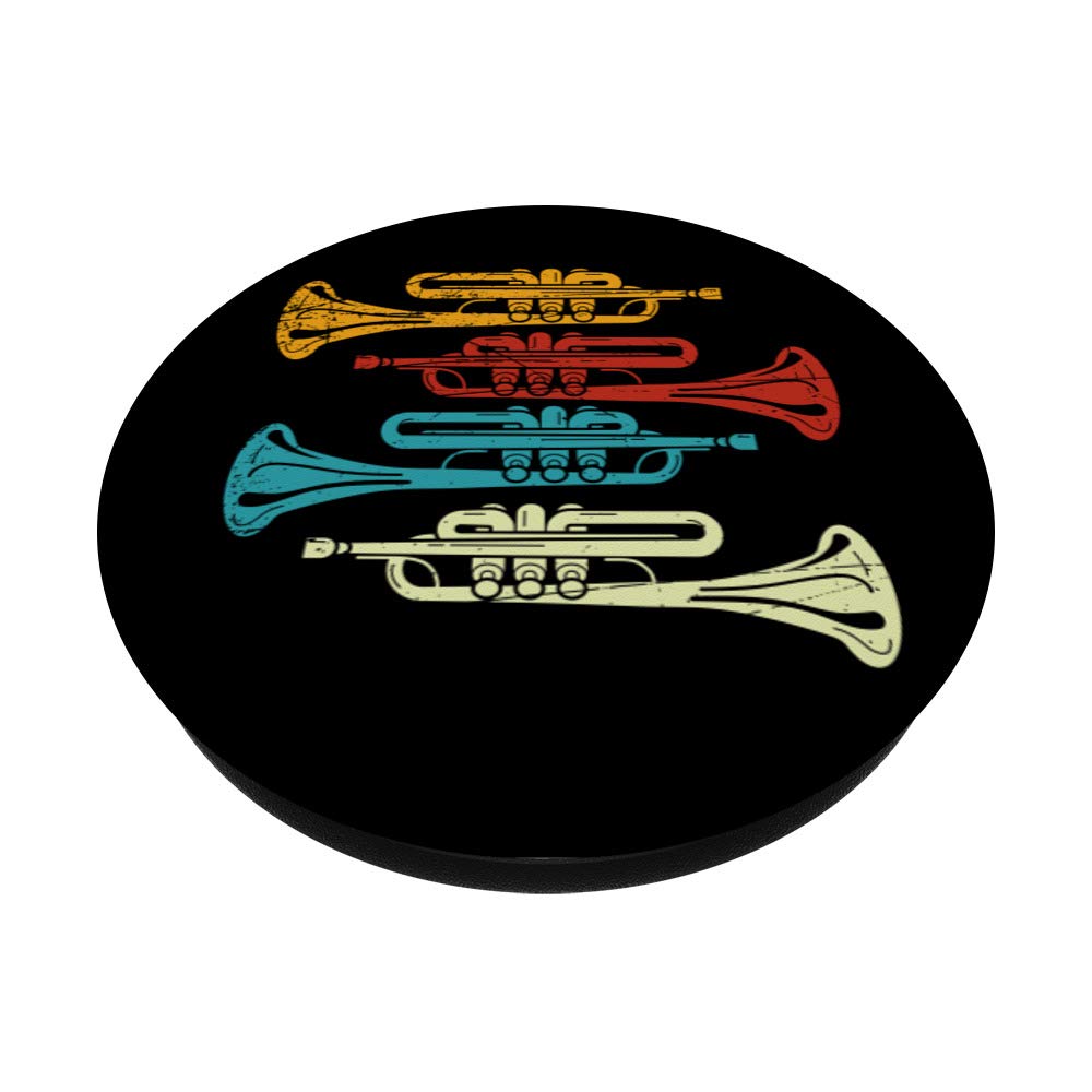 Vintage Trumpet PopSockets Phone Grip & Stand - Expandable Phone Holder for iPhone, Samsung, Tablets - Perfect for Music Lovers, Jazz Enthusiasts & Gift Giving