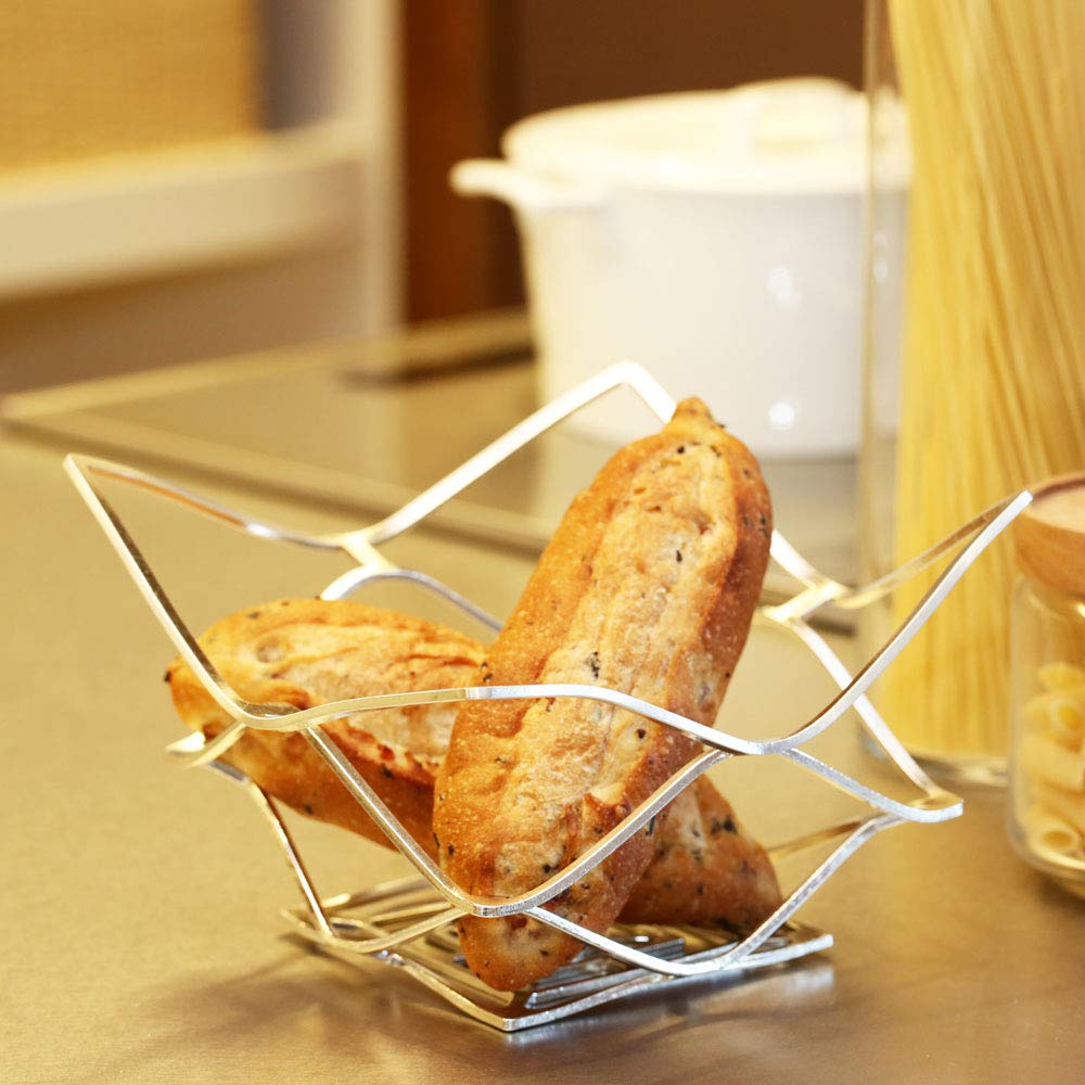 100% Pure Tin Foldable Basket KAGO - Medium Size for Storage, Organizing & Decor | Perfect for Home, Office & Kitchen Use