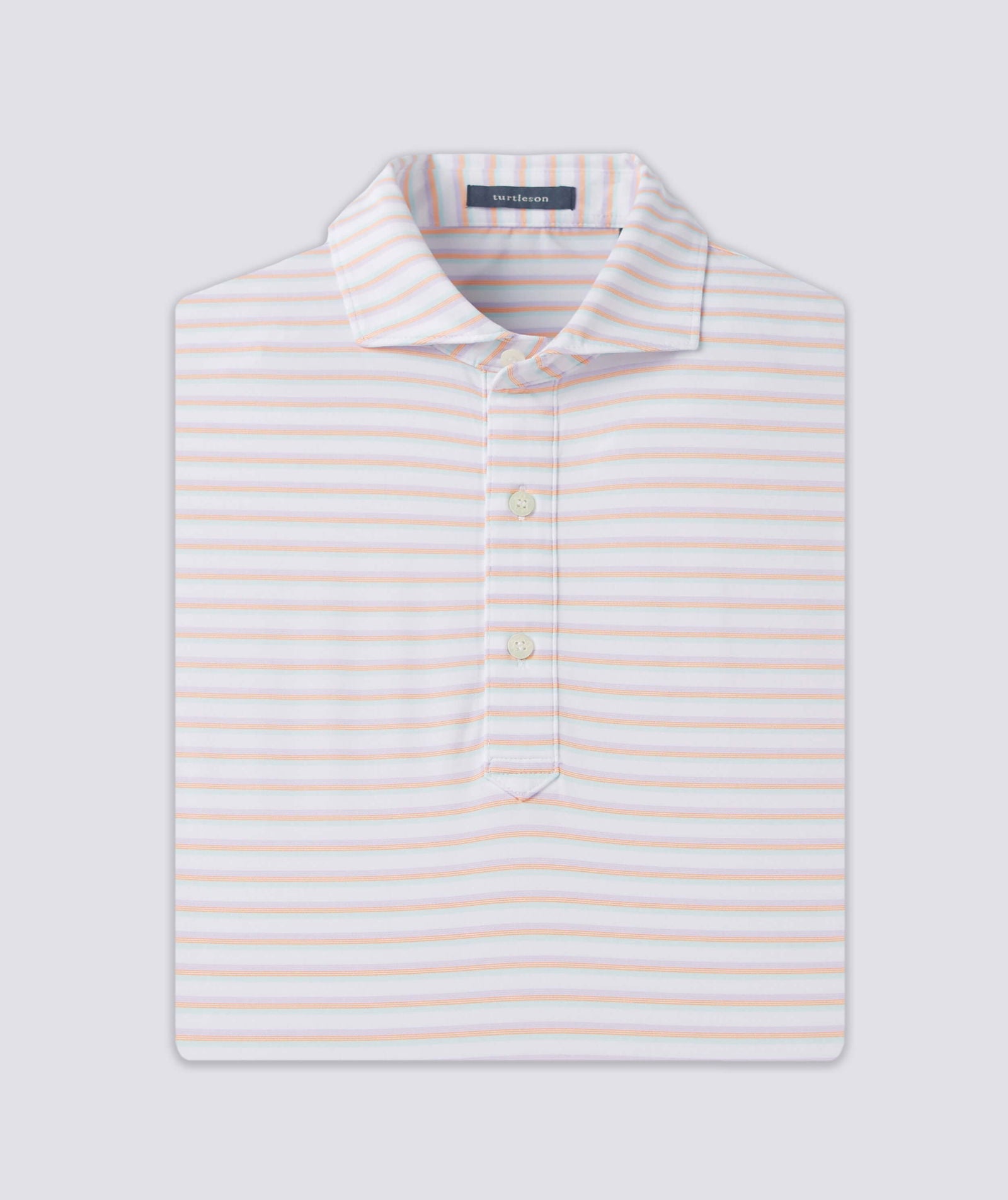 Lanier Gradient Stripe Performance Polo Shirt for Men - Moisture Wicking Golf & Tennis Activewear - Breathable Quick-Dry Workout Top for Sports & Casual Wear