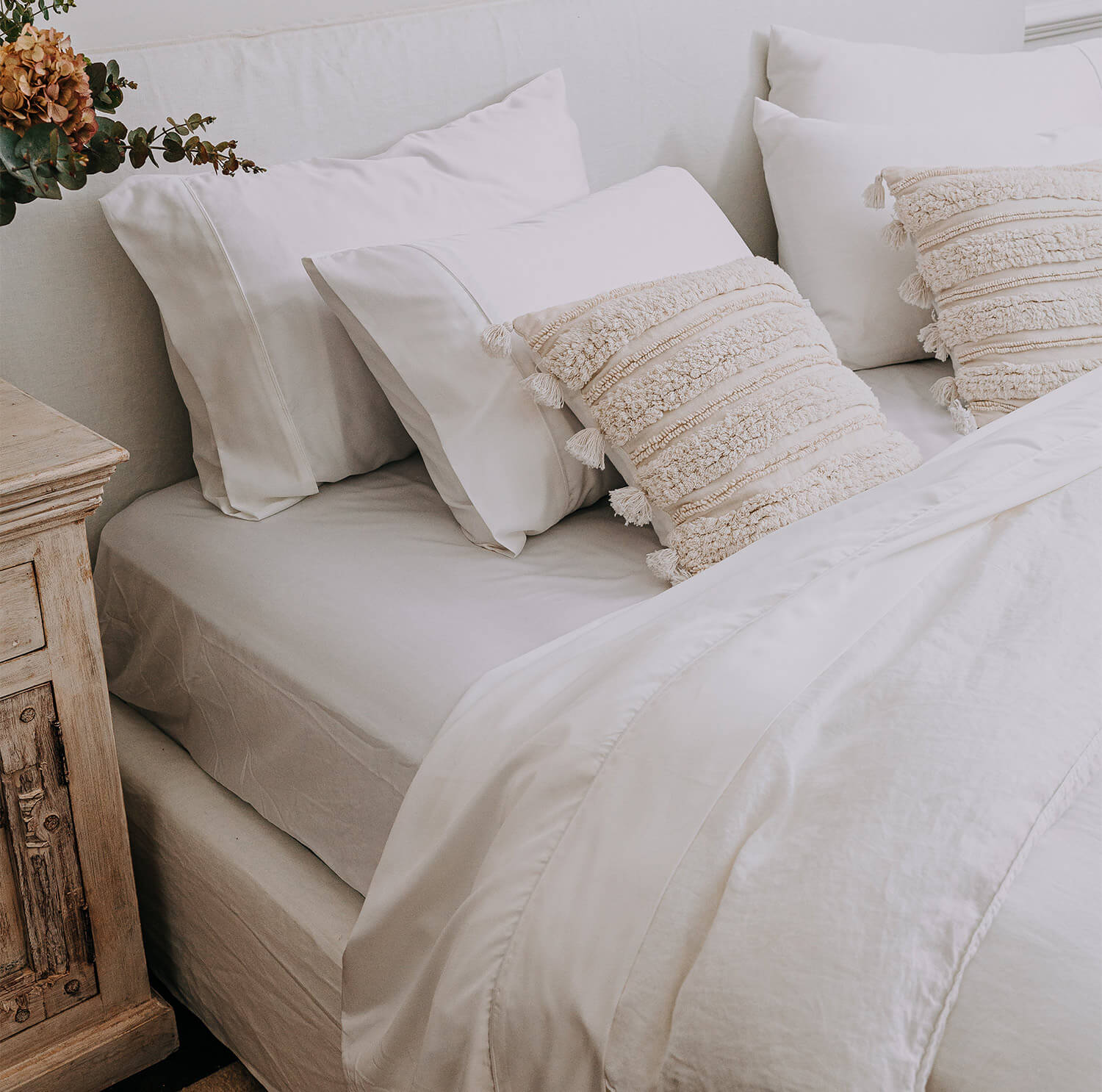 Eco-Friendly Tencel® Pillow Protector - Hypoallergenic & Breathable Bamboo Cover for All Sleeping Positions | Perfect for Allergy Sufferers & Hot Sleepers