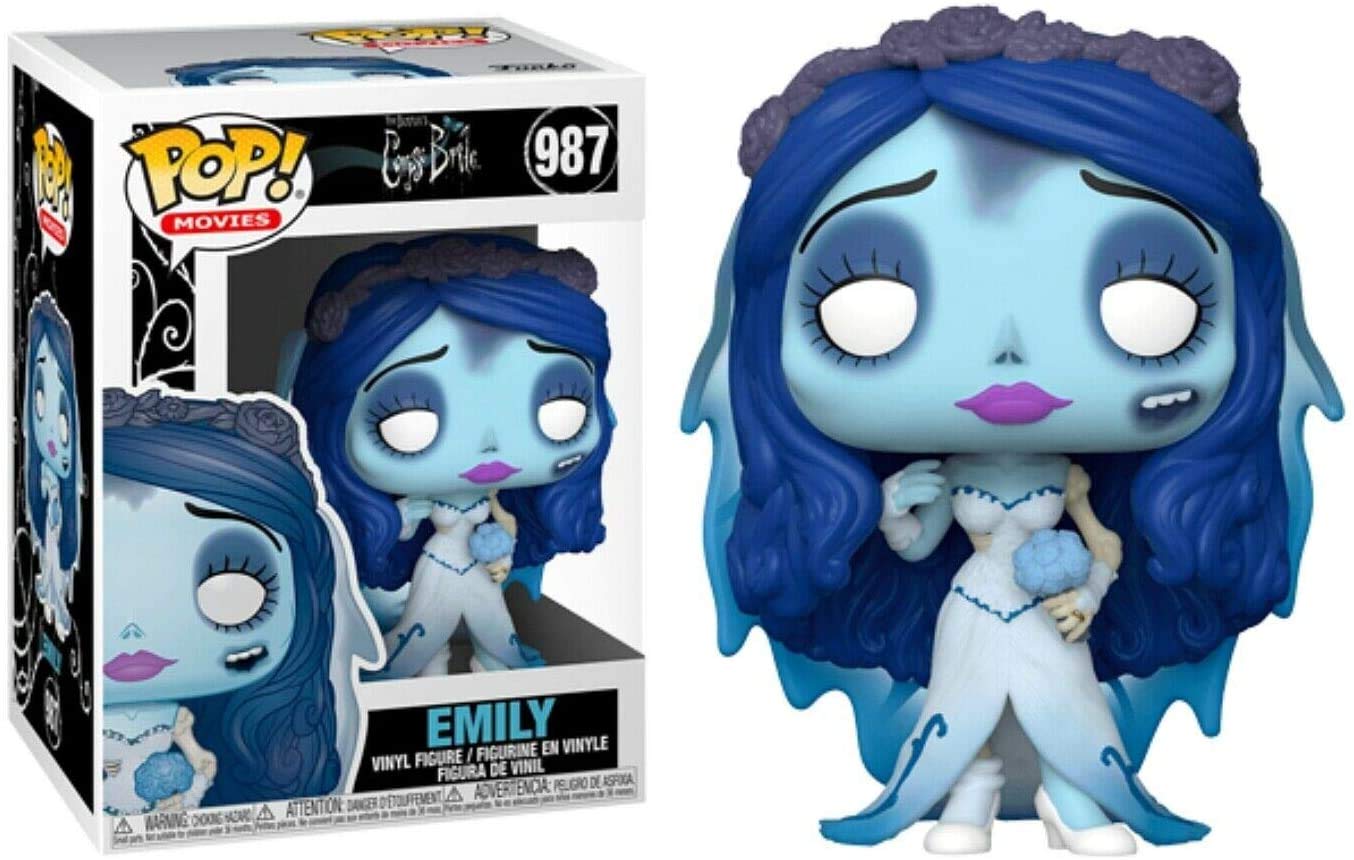 Emily #987 Pop Movies Vinyl Figure - Corpse Bride Collectible (Includes Ecotek Pop Box Protector) - Perfect for Movie Fans, Collectors & Home Decor