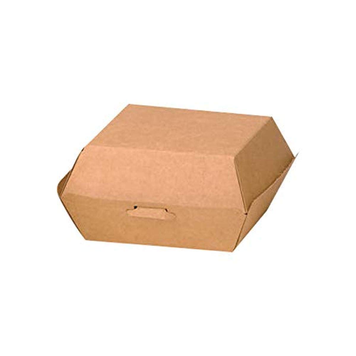 **PACKNWOOD 210EATBUK50 Kraft Mini Slider Boxes - 2.8 x 2.8 x 2 Inches - Disposable Food Containers, Corrugated Gift Boxes, Small Cardboard Takeout Boxes - Bulk 500 Pcs for Restaurants, Bakeries & Party Favors**