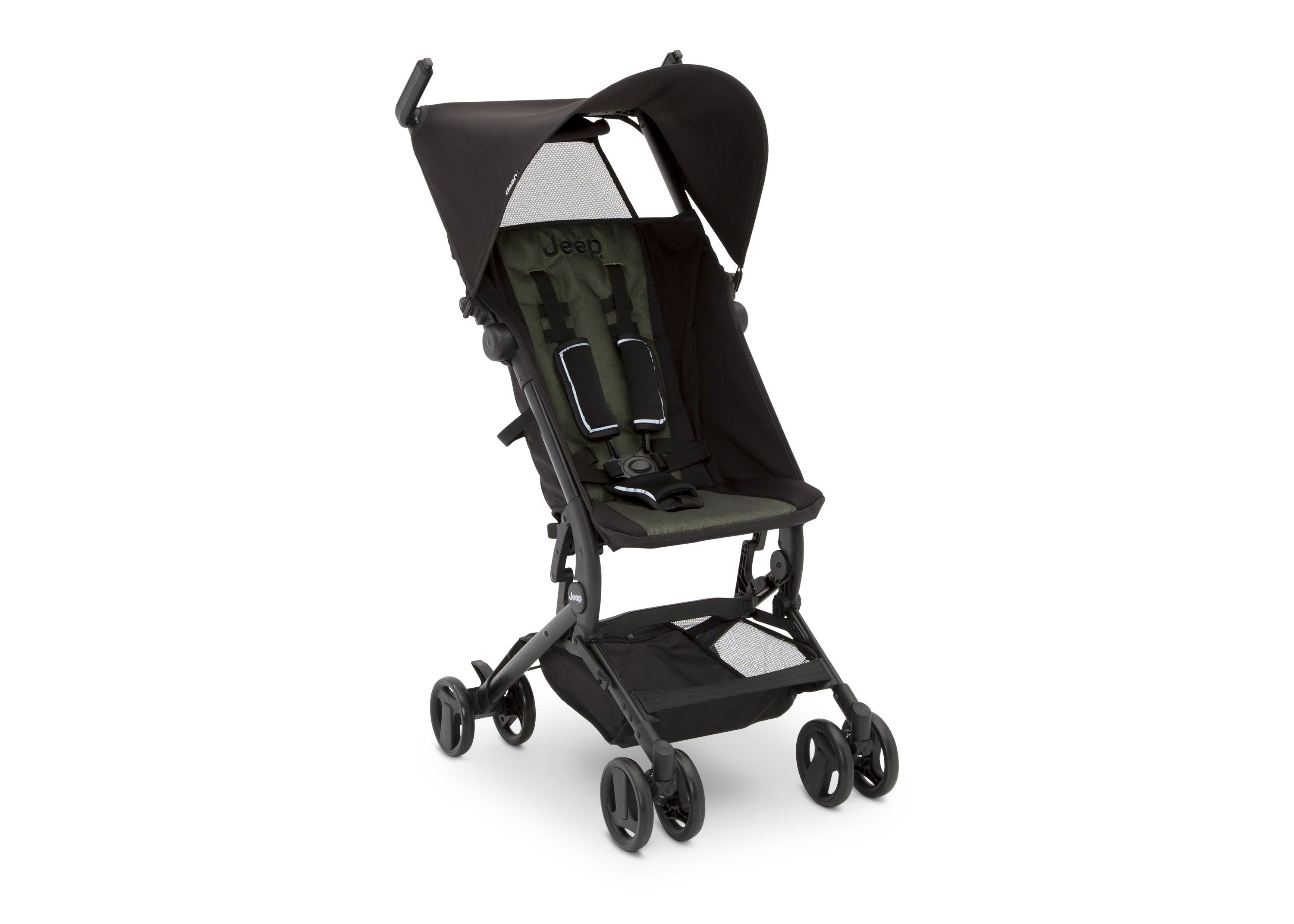 Jeep® Clutch Plus Lightweight Compact Travel Stroller with Adjustable Reclining Seat - Perfect for Air Travel, Shopping & City Walks