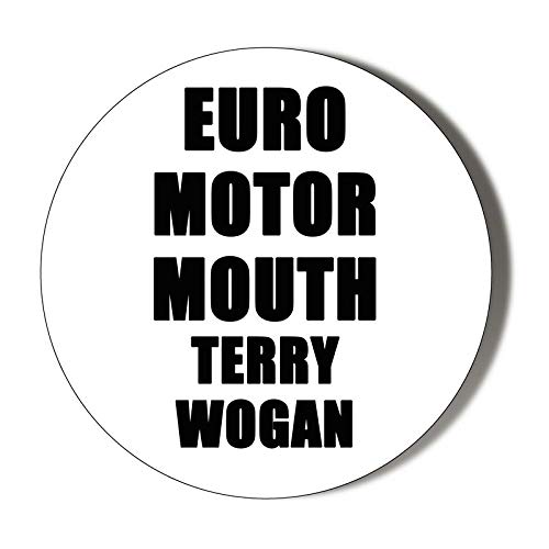 TERRY WOGAN EURO MOTOR MOUTH 58mm Novelty Makeup Mirror - Compact Handbag & Pocket Mirror for Women, Perfect for Travel, Cosmetics Touch-ups & Gifts