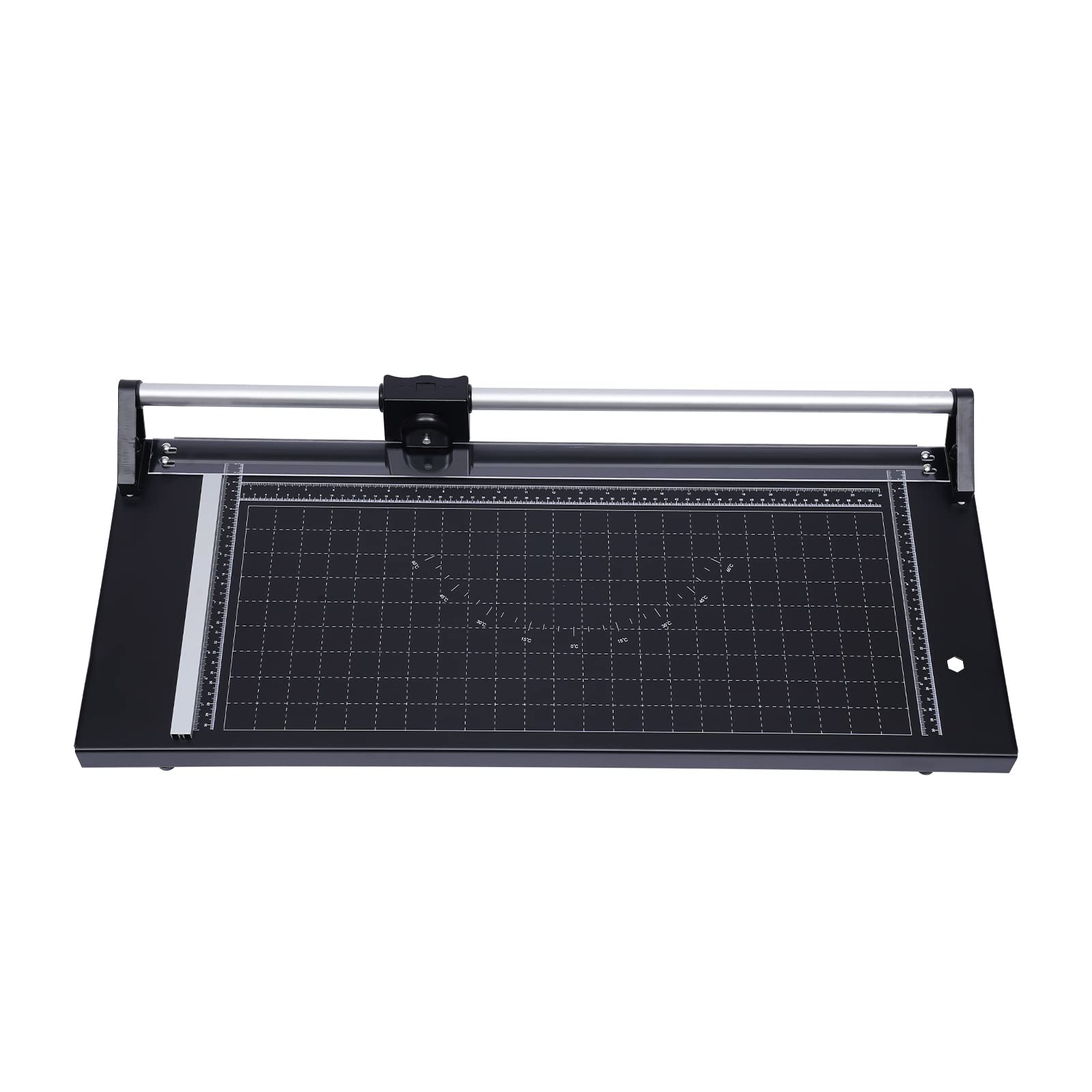24 Inch Professional Rotary Paper Trimmer - Manual Rolling Cutter for Photo Paper, Film, Office Documents, PVC & Thin Plastic - Perfect for Scrapbooking, Crafting & Office Use (24in)