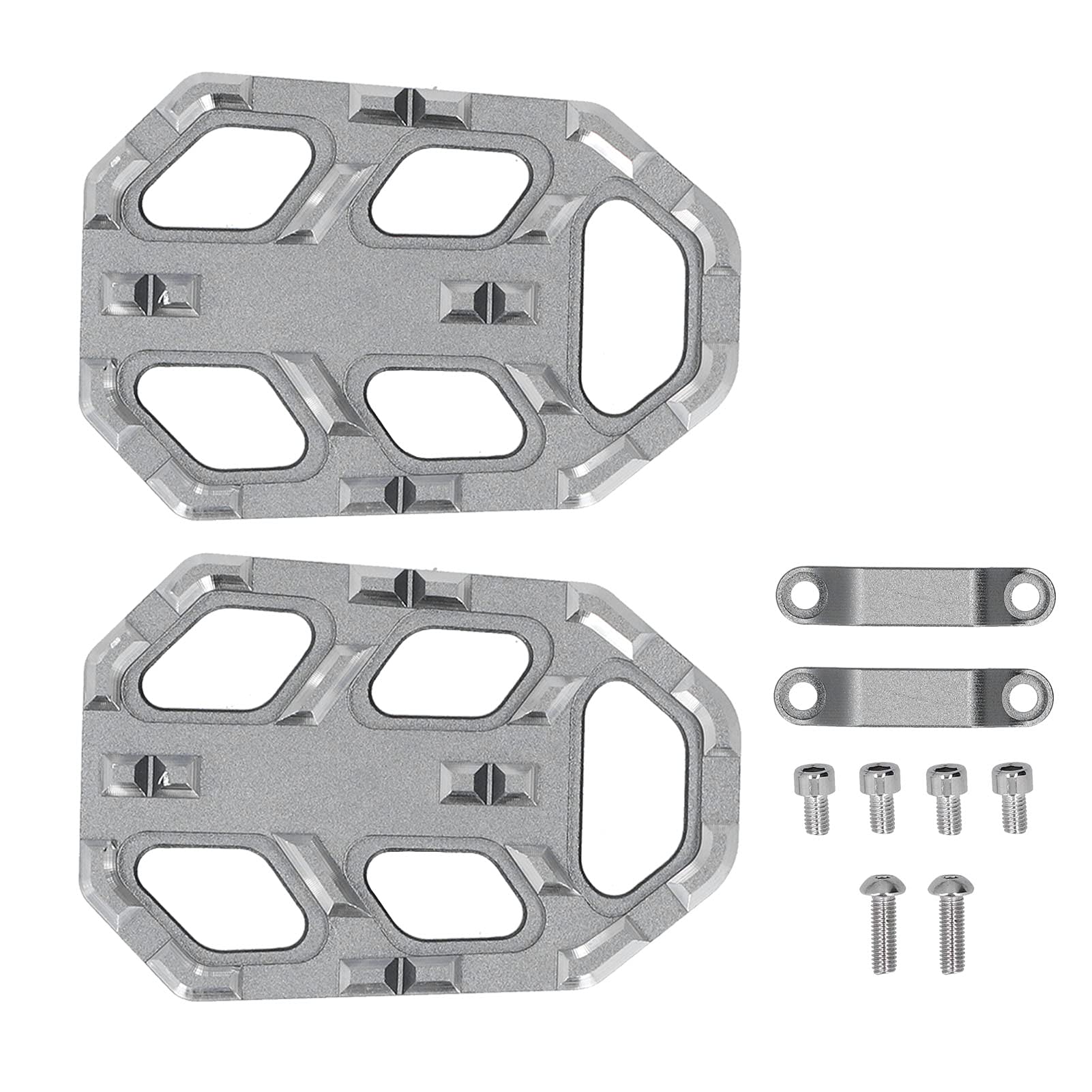 **Durable Aluminum Alloy Motorcycle Foot Pegs - Wide Footrest Pedals for Honda NC750X/NC750S/CB500X - Perfect for Long Rides & Off-Road Adventures**