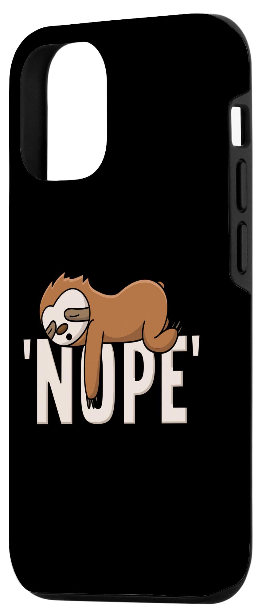 Funny Cute Sleepy Sloth iPhone 12/12 Pro Case - Durable Protective Cover for Women, Men & Kids - Perfect for Everyday Use, Travel & Gifts