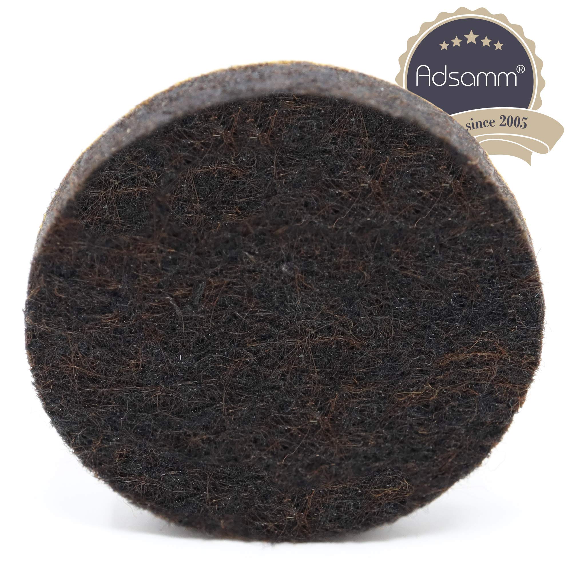 Adsamm® 4-Pack Brown Self-Adhesive Felt Pads - 1.42