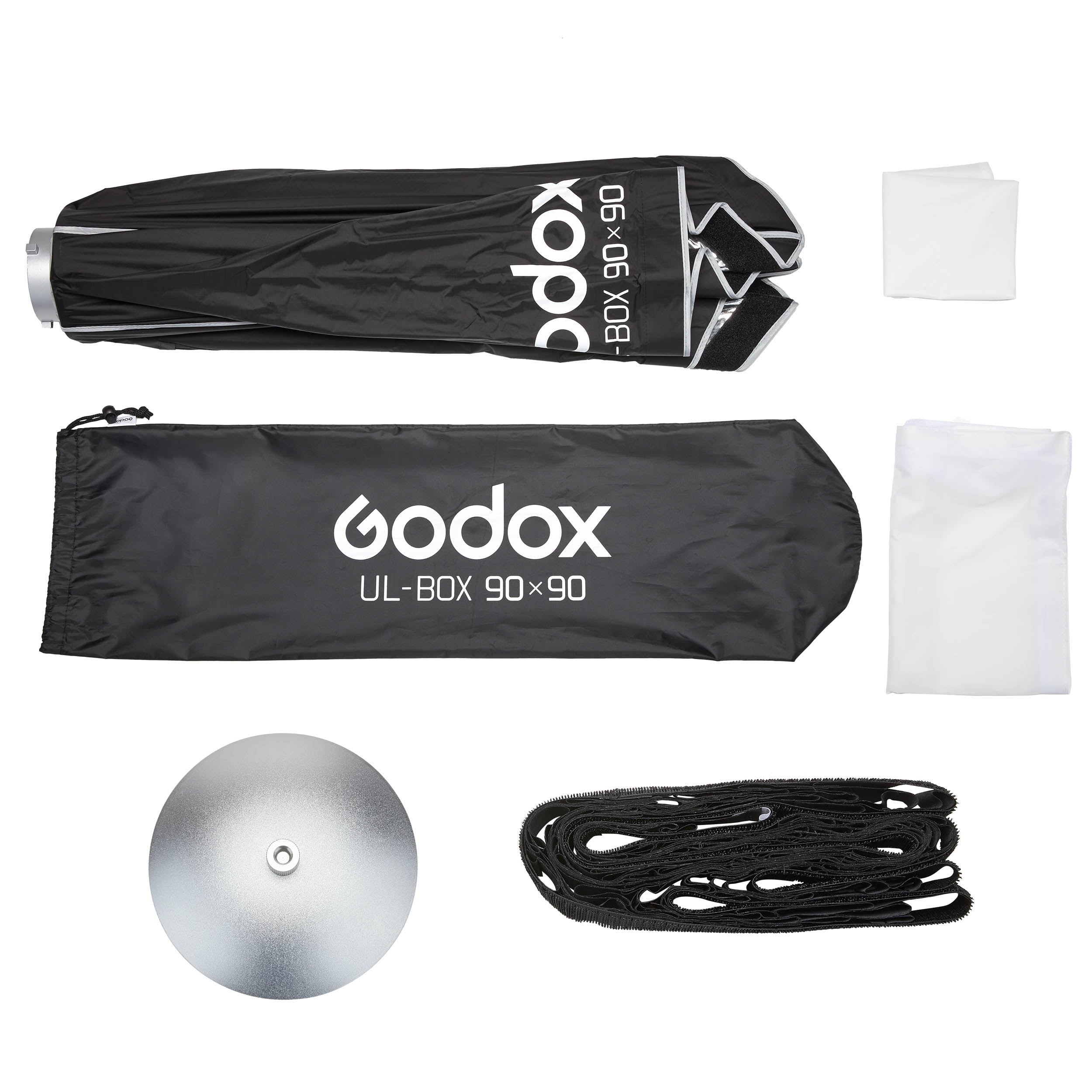 Godox 90x90cm (3x3ft) UL BOX 90 Softbox - Professional Square Photography Lighting Umbrella for Studio & Outdoor Shooting - Perfect for Portraits, Product Photography & YouTube Videos