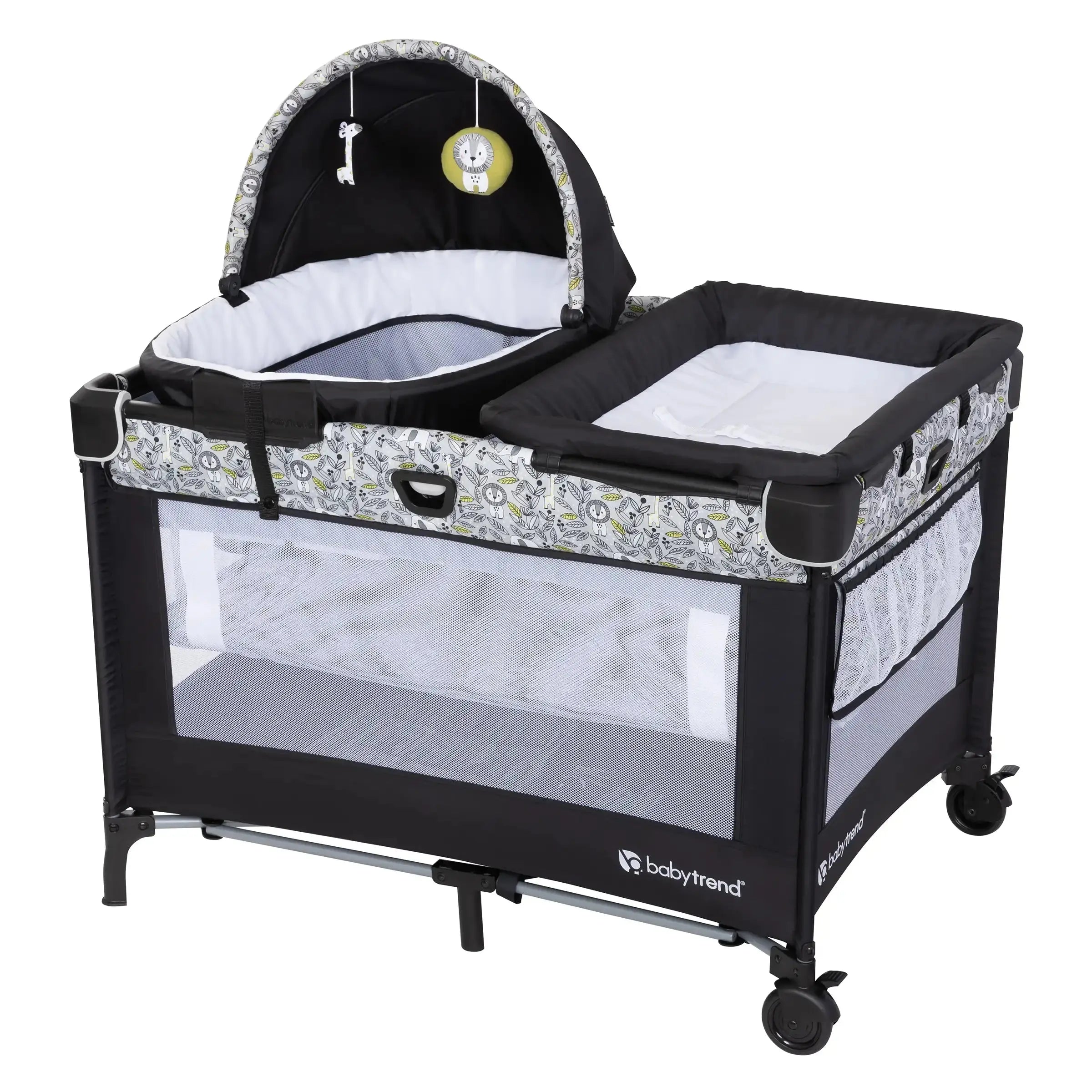 Baby Playard with Snooze Pod & Flip Over Changer - Portable Nursery Den for Newborns & Toddlers - Perfect for Bedroom, Living Room & Travel Use