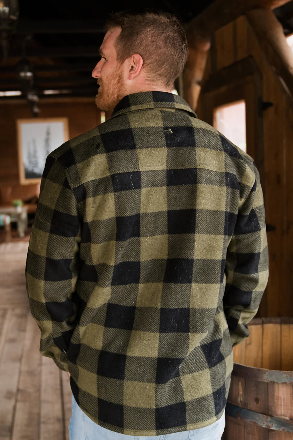 Burlebo Men's Shacket Jacket - Lightweight Flannel Shirt Jacket for Fall & Winter - Casual Outerwear for Hiking, Camping, and Everyday Wear
