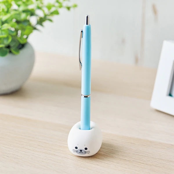 PuniLabo Nekorobi Cat Pen Holder - Cute Kawaii Desk Organizer for Office & School Supplies | Perfect for Writing, Drawing & Stationery Storage