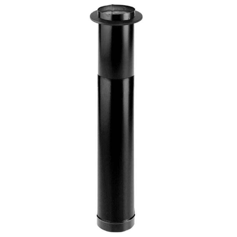 DuraVent DuraBlack Telescoping Stove Pipe with Adjustable Length & Trim Kit - 6
