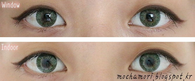 Bunny 3-Color Green Contact Lenses (2Pcs) - 6 Month Supply | Natural Eye Color Change for Cosplay, Halloween & Costume Parties
