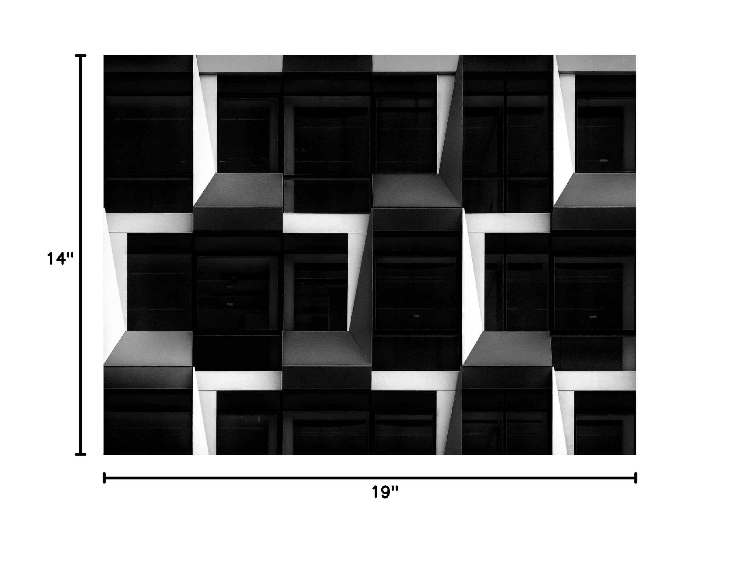 Henk Van Maastricht Black & White Canvas Art Print - Modern Abstract Wall Decor for Living Room, Bedroom & Office | Trademark Fine Art Collection