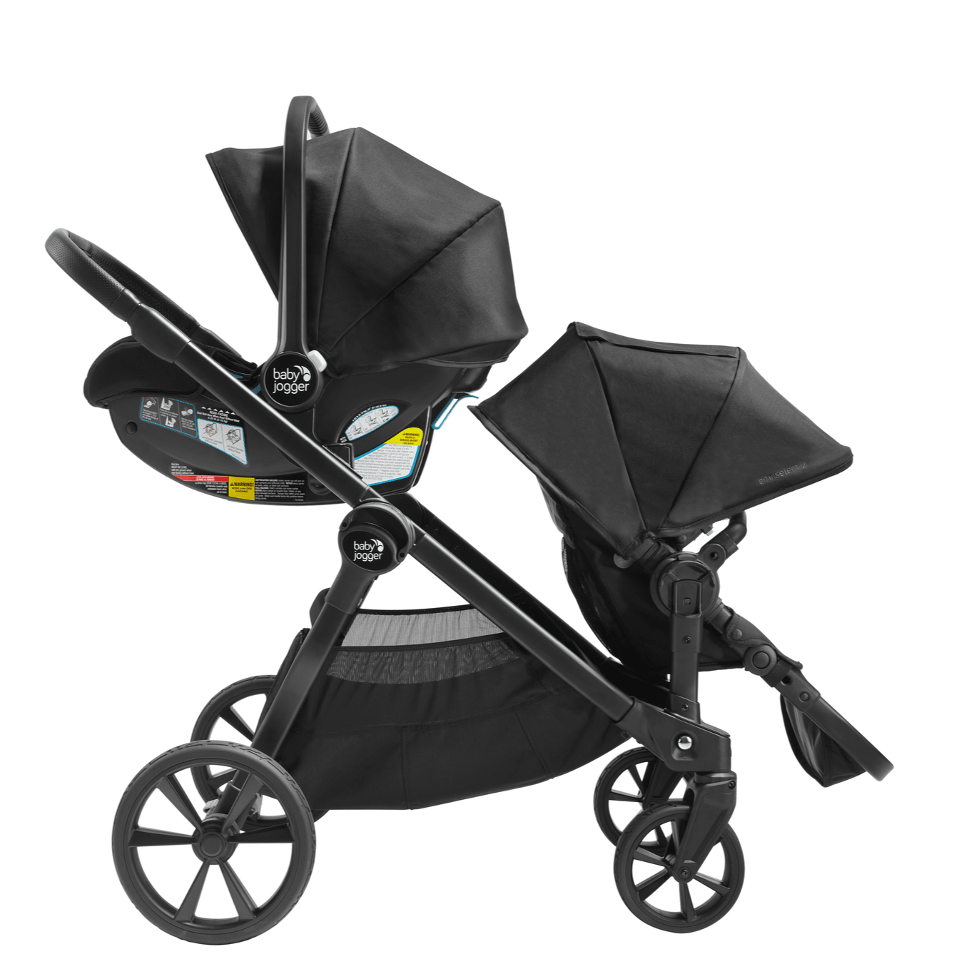 Baby Jogger City Select 2 Double Stroller - Lightweight & Adjustable for Twins or Siblings - Perfect for Urban Walking, Shopping & Travel