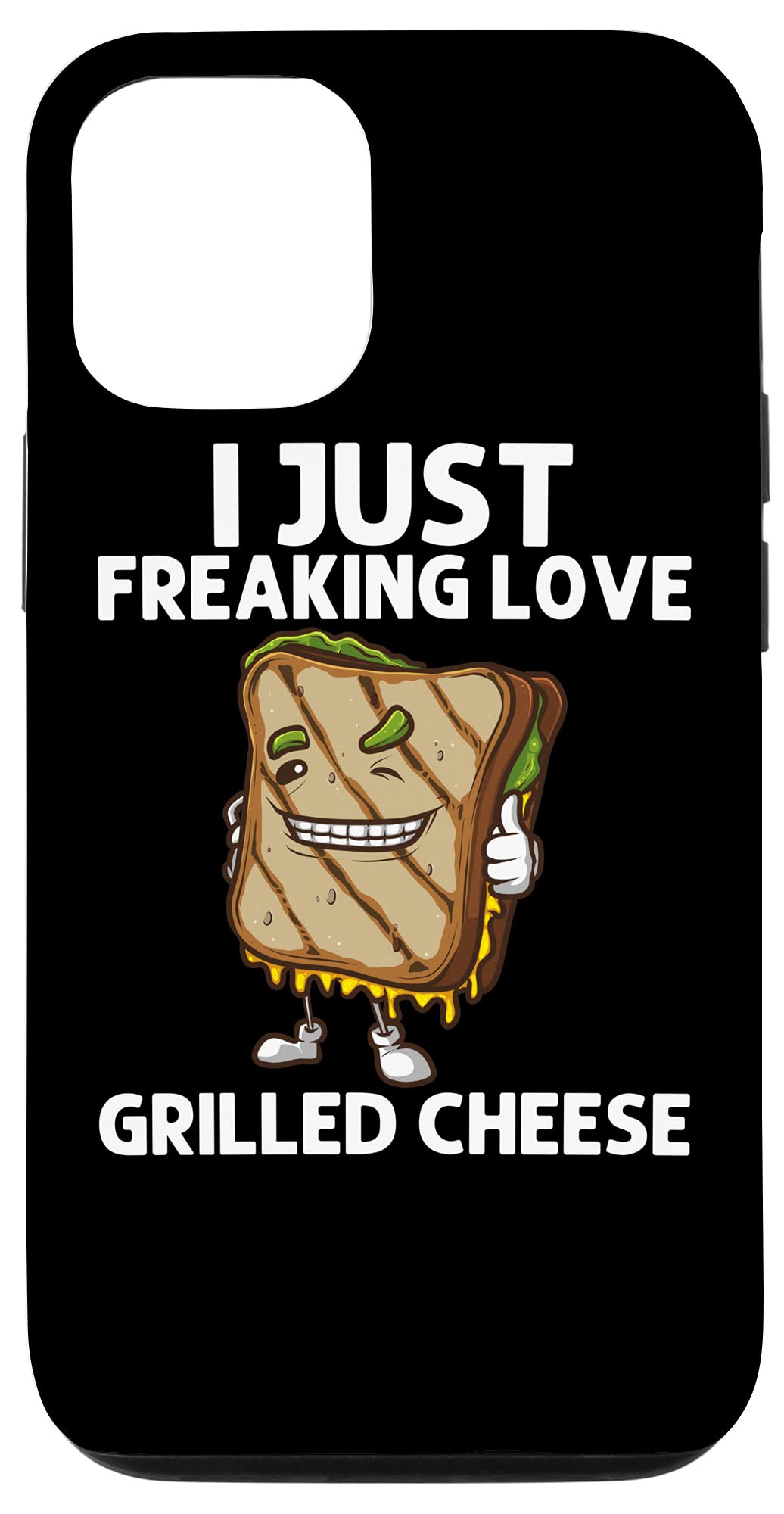 iPhone 12/12 Pro Case - Funny Grilled Cheese Sandwich Design Protective Phone Cover for Men & Women | Perfect for Food Lovers, Kitchen Enthusiasts & Unique Gift Ideas