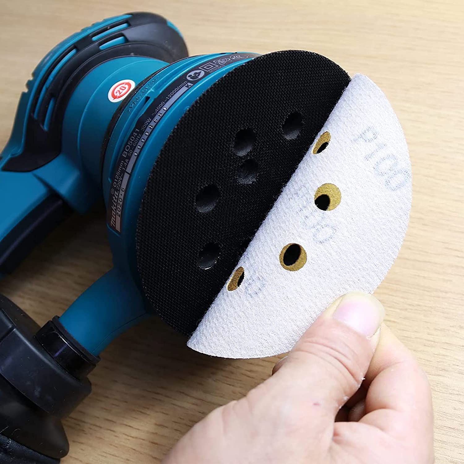 5-Inch Hook and Loop Sanding Discs 100Pcs - 5