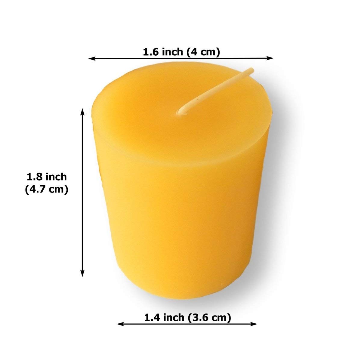 100% Pure Organic Beeswax Votive Candles - Handmade 2