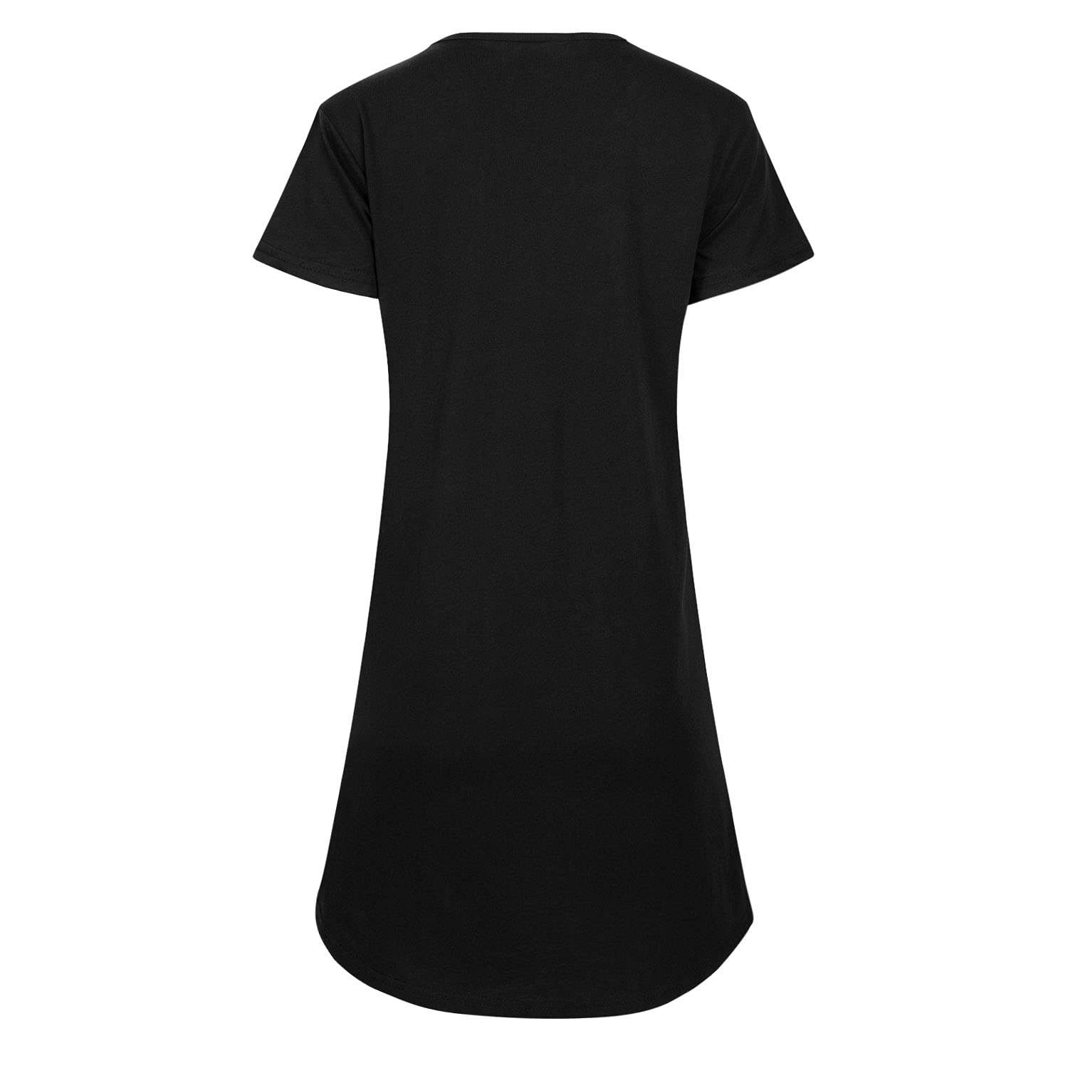 HYBRID APPAREL ACDC Logo Fade Women's Any Way Dress - Vintage Rock Band T-Shirt Dress for Concerts, Music Festivals & Casual Wear