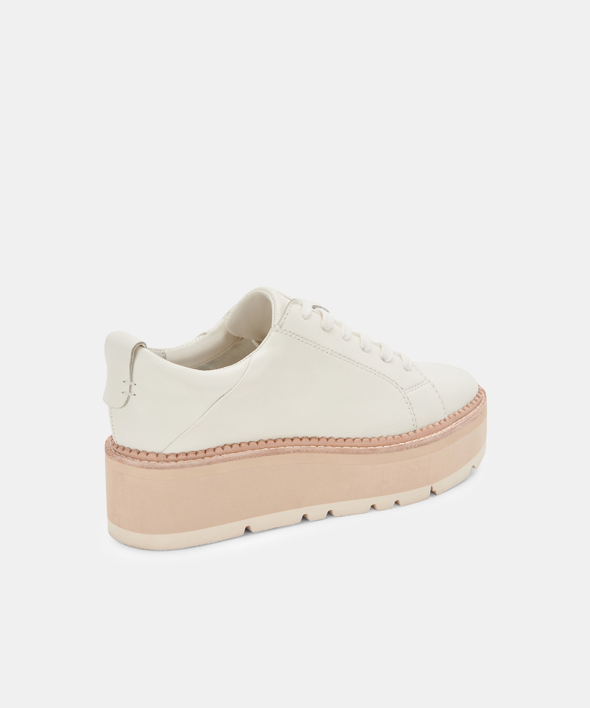 TOYAH White Leather Sneakers for Women | Comfortable Walking Shoes | Casual Fashion Sneakers for Running, Gym, and Everyday Wear