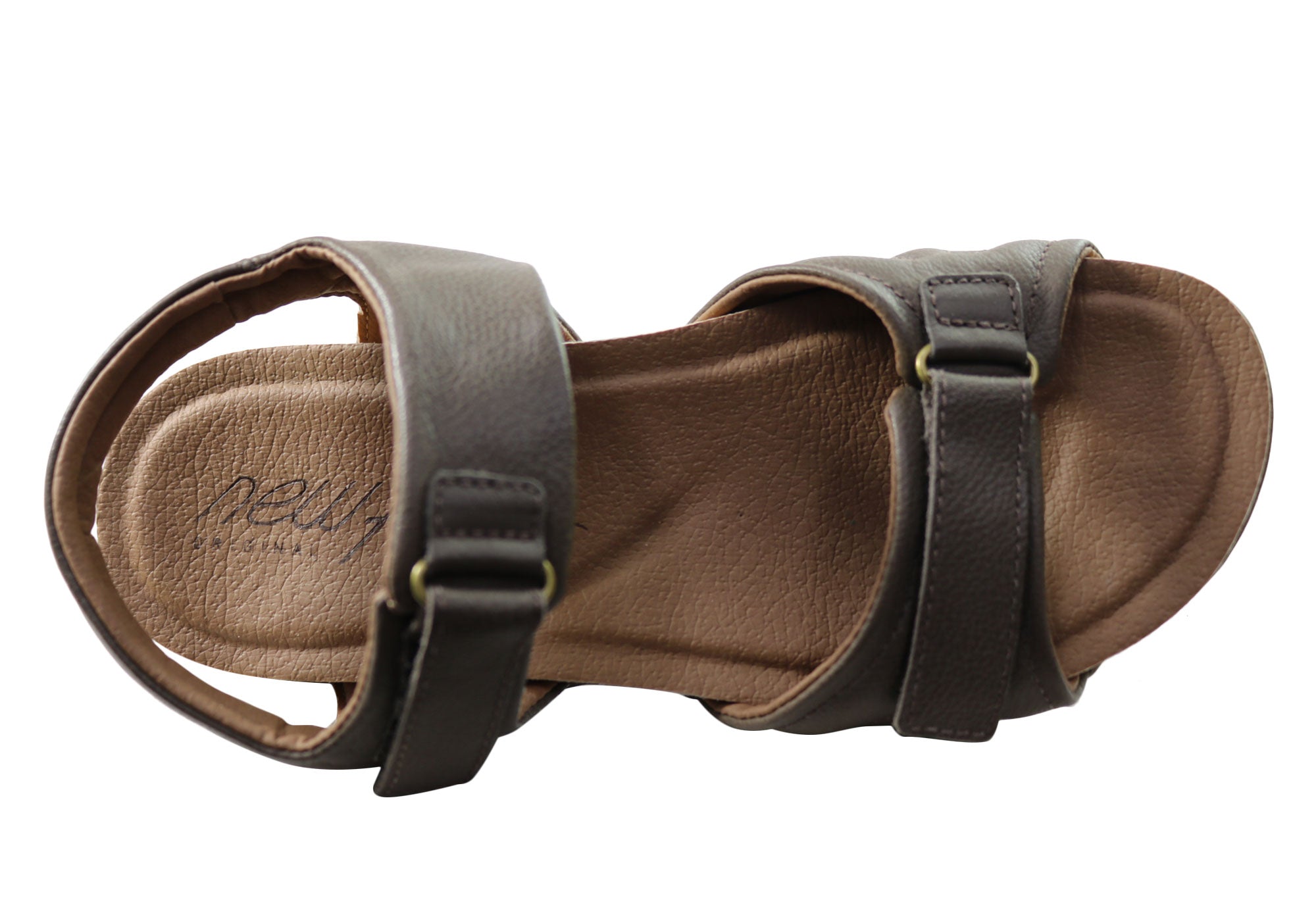 Women's Comfortable Leather Sandals with Face Anchor Design - Handmade in Brazil - Perfect for Beach Vacations, Summer Outings & Casual Wear