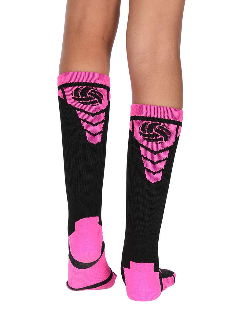Volleyball Logo Athletic Crew Socks - Gifts for Volleyball Players & Fans - Perfect for Games, Practice & Team Spirit