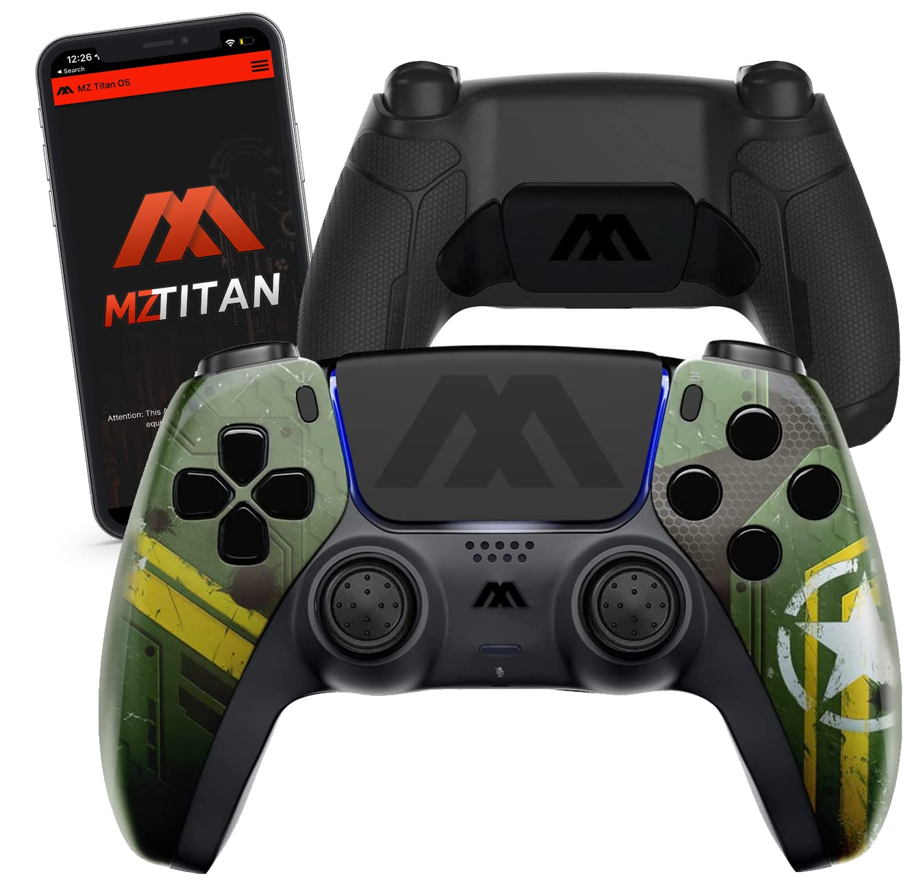 MODDZONE Smart Modded Controller for PS5 & PC - Anti Recoil, Remappable Paddles, Hair Triggers - Perfect for FPS Gaming