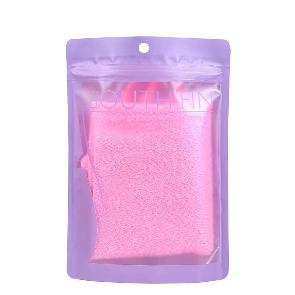 Long Handle Back Scrubber for Shower - Exfoliating Bath Towel with Stretchable Pull Strap, Nylon Washcloth for Deep Cleaning & Back Washing (Pink) - Perfect for Hard-to-Reach Areas & Spa-Like Shower Experience