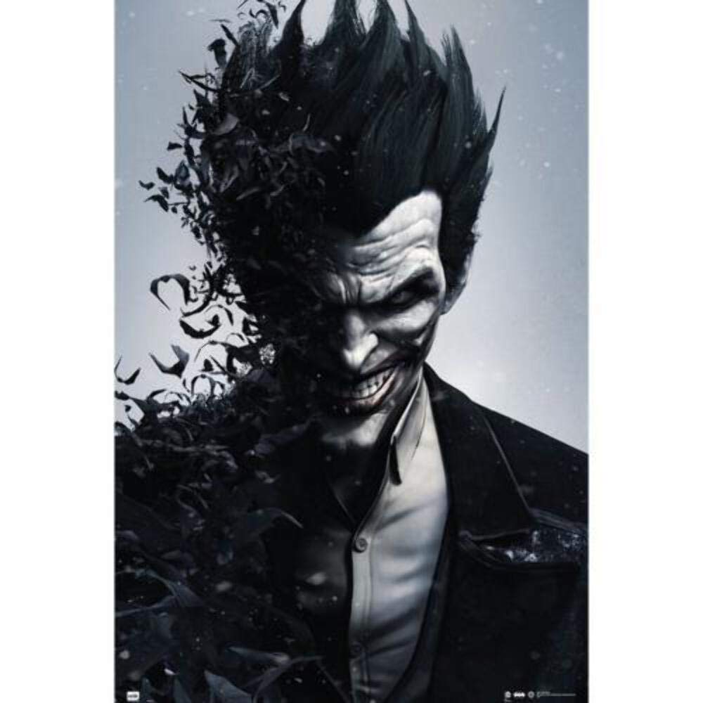 DC Comics Batman Arkham Origins Joker Poster - 35.8x24.2 Inch (91x61.5cm) Wall Art Print - Premium Rolled Shipping - Perfect for Game Rooms, Home Theater & Comic Book Collections