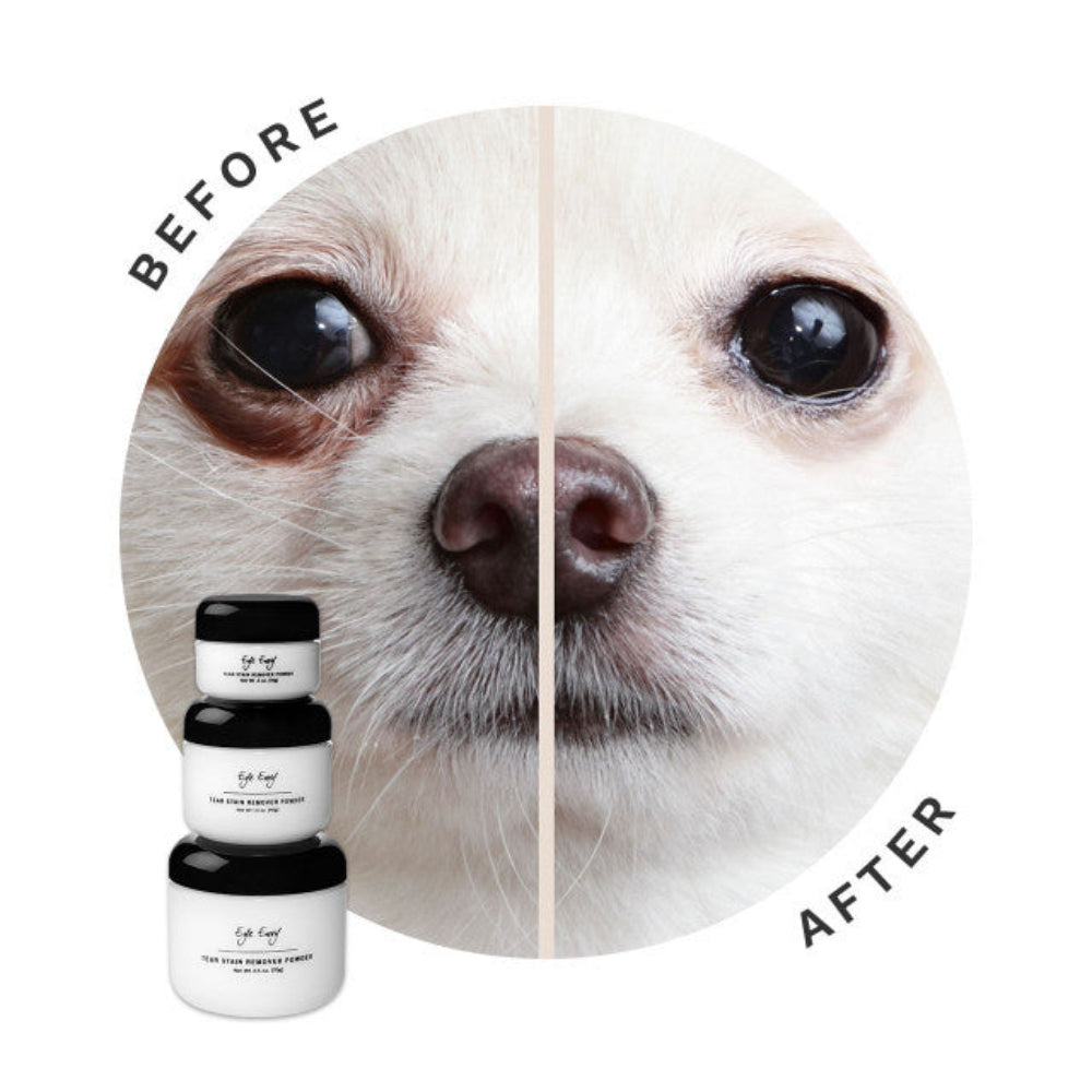 Natural Tear Stain Remover Powder for Dogs & Cats - Gentle & Effective Eye Cleaning Solution for Pets - Perfect for Daily Grooming & Tear Stain Prevention