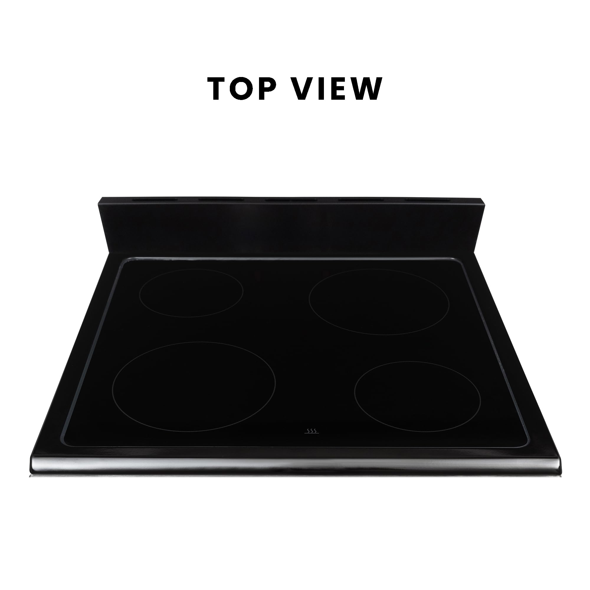 24-Inch Stainless Steel Electric Stove with Convection Oven, Air Fryer & Ceramic Cooktop - 4 Burner Kitchen Range for Baking, Roasting & Air Frying | Perfect for Home Chefs & Modern Kitchens (SS)