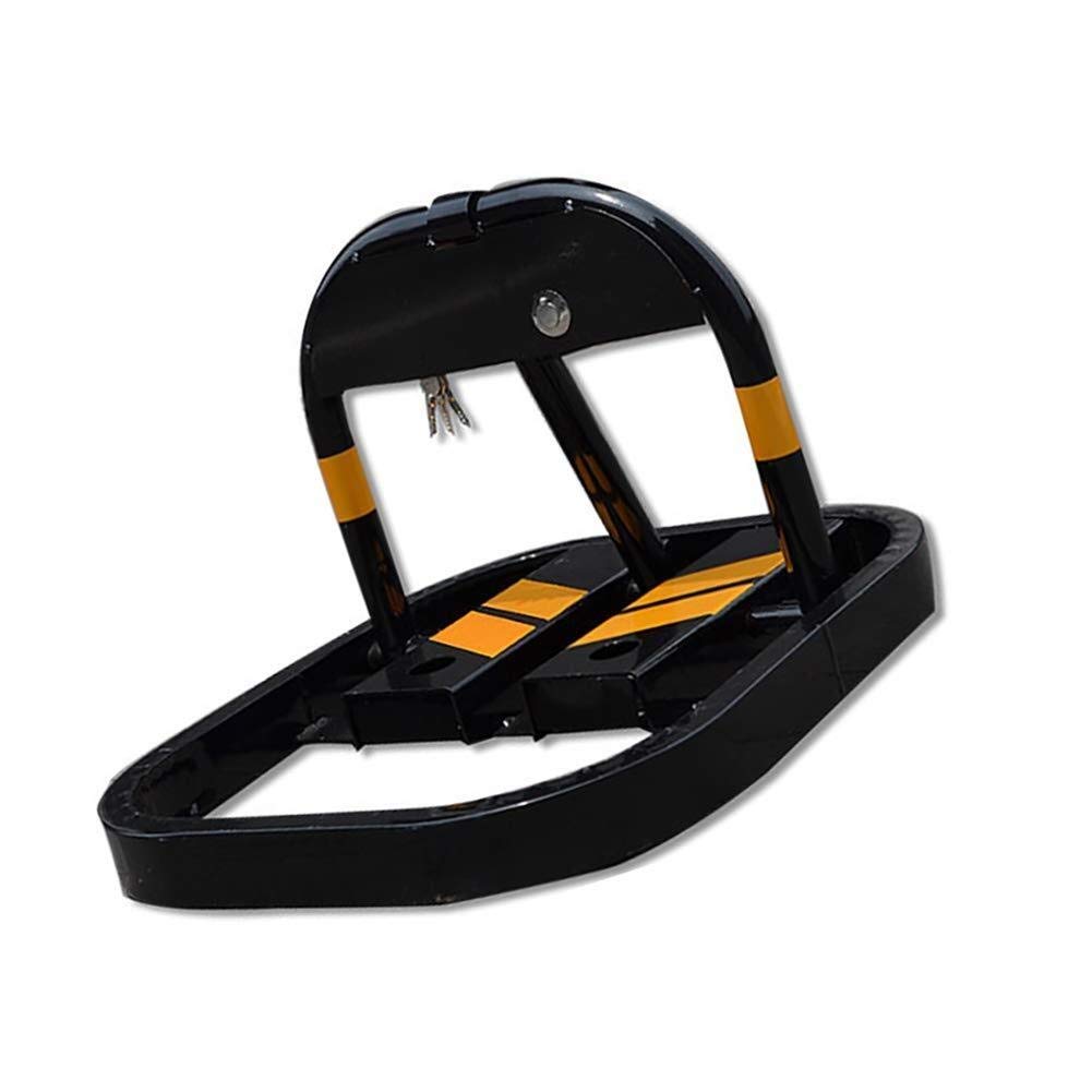 Heavy Duty Folding Parking Barrier - 46 x 56 x 32cm Anti-Crash Bollard with Locking Mechanism | Secure Parking Space, Driveway Protection & Traffic Control for Commercial & Residential Areas